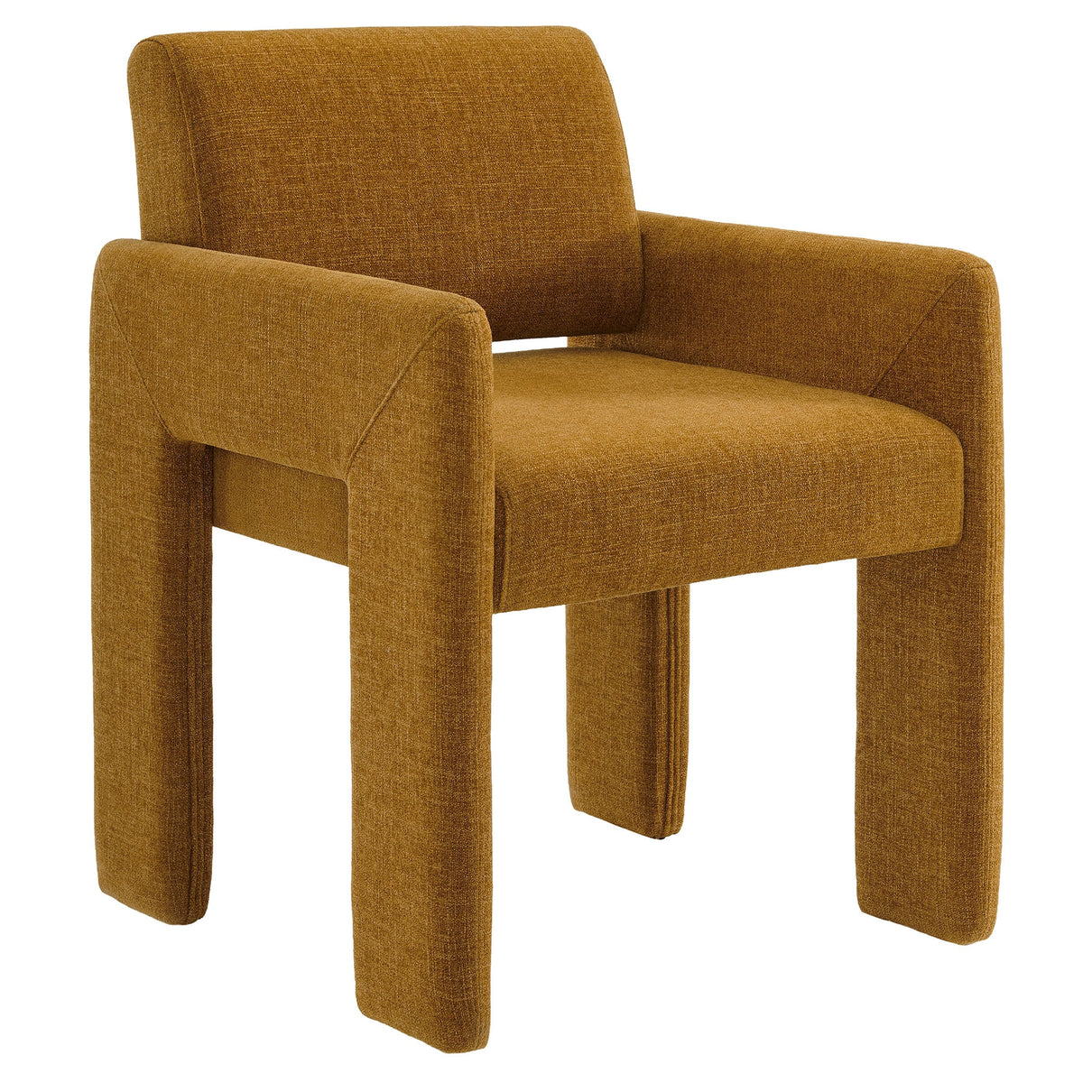 Daven Fabric Upholstered Dining Chair, Copper