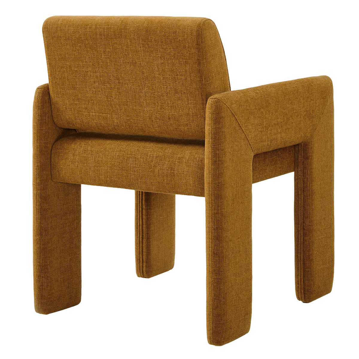 Daven Fabric Upholstered Dining Chair, Copper