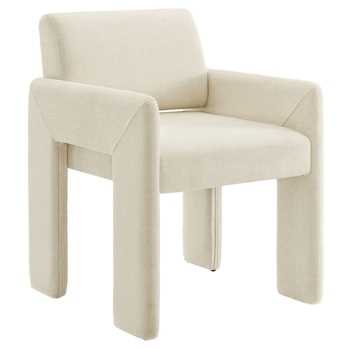 Daven Fabric Upholstered Dining Chair, Ecru