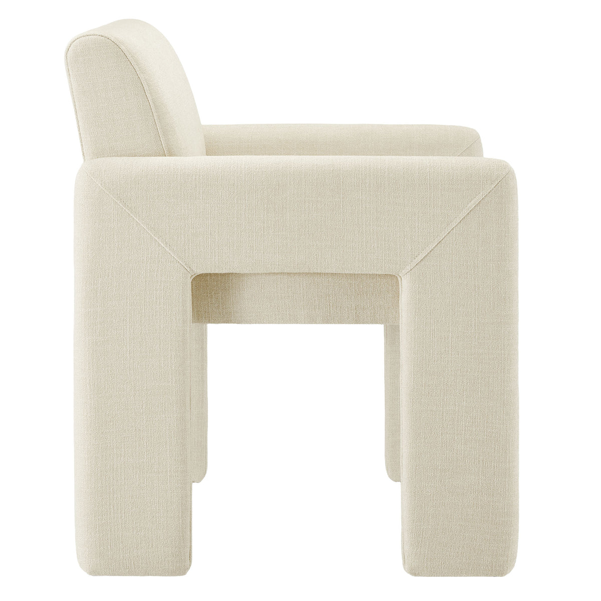 Daven Fabric Upholstered Dining Chair, Ecru