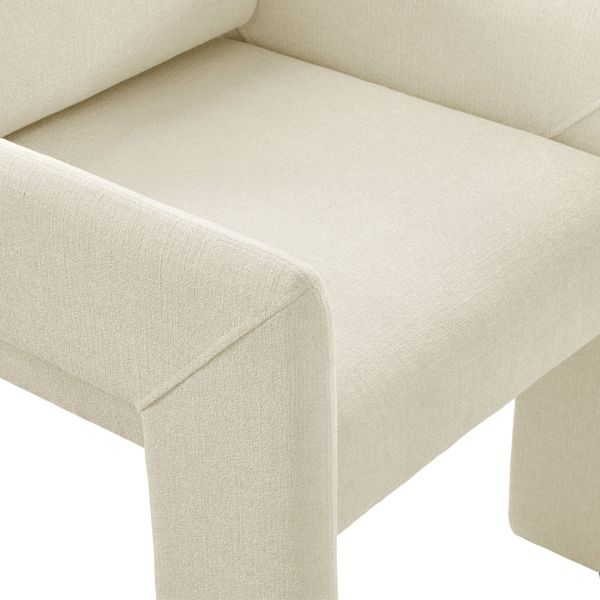 Daven Fabric Upholstered Dining Chair, Ecru