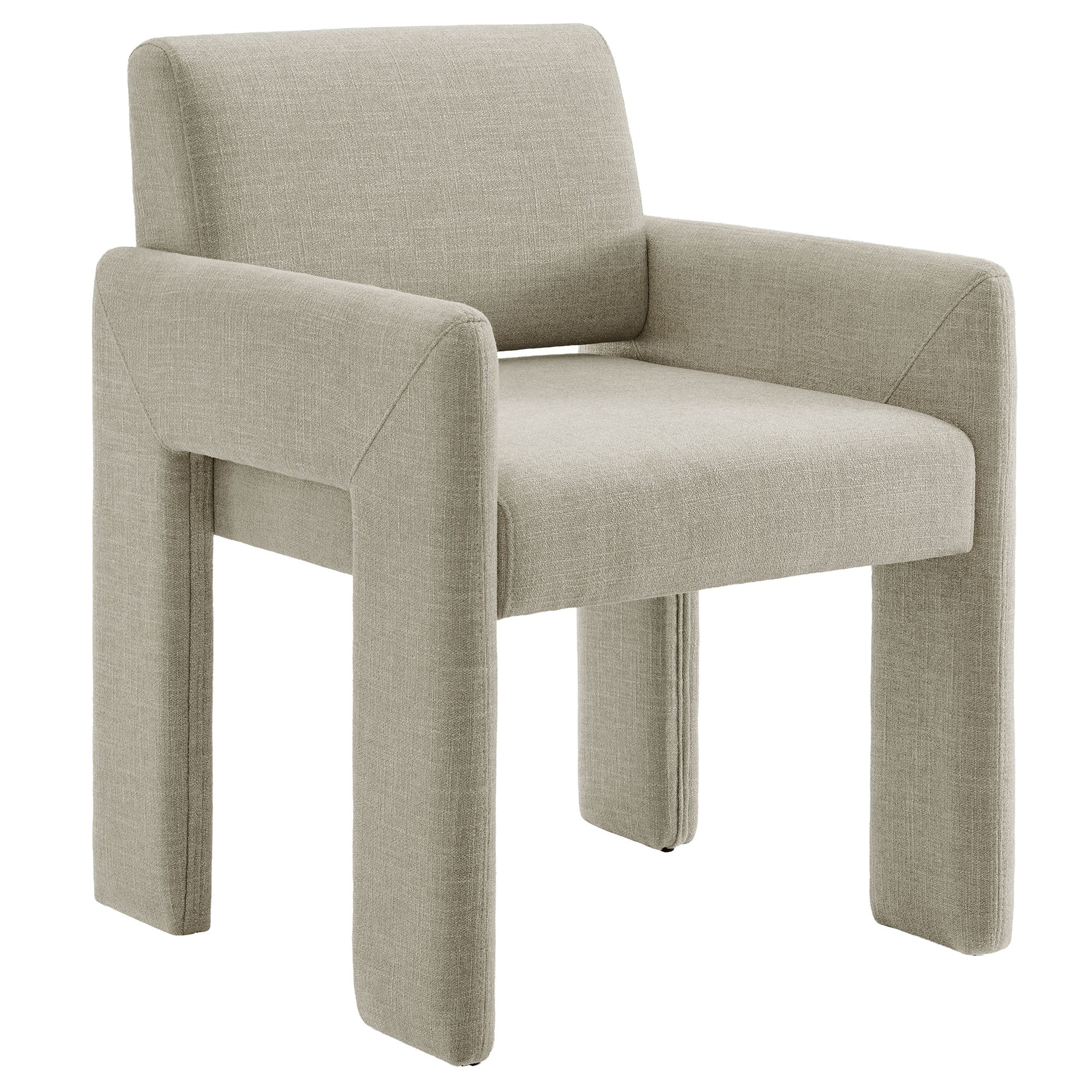 Daven Fabric Upholstered Dining Chair, Linen