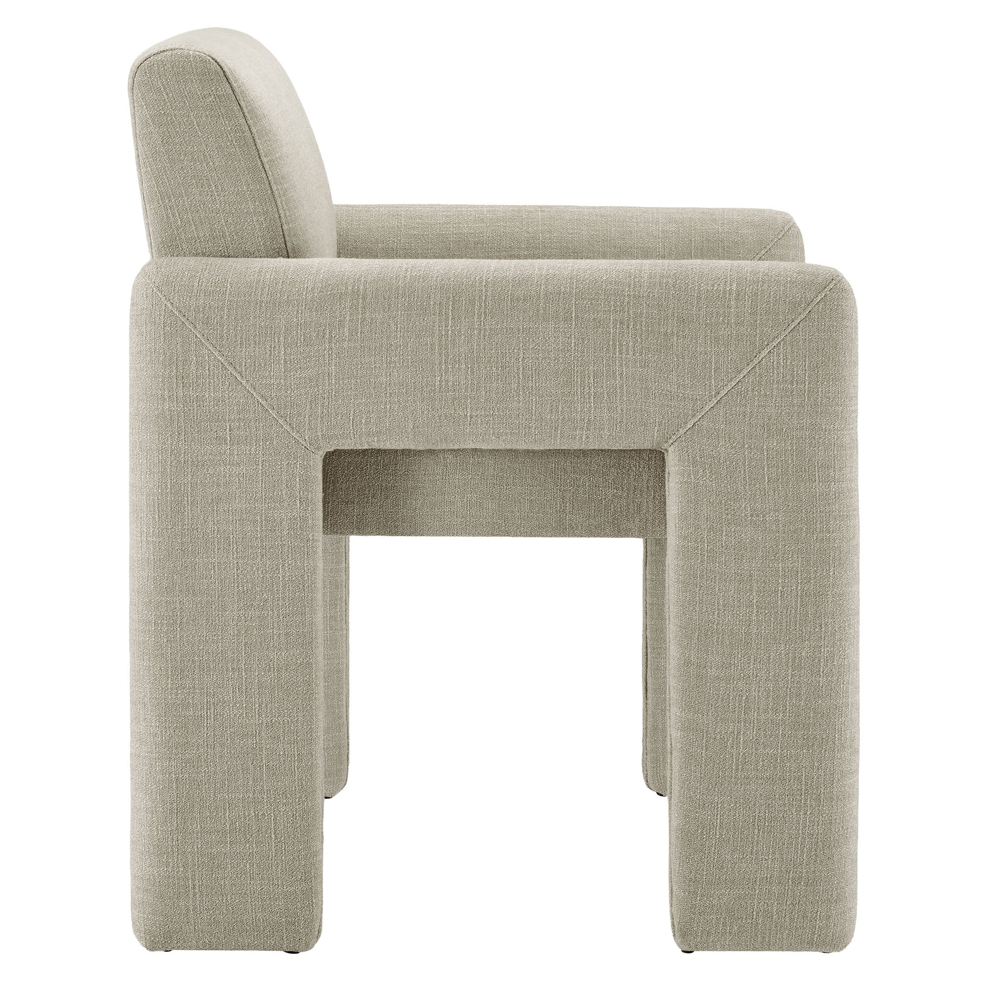 Daven Fabric Upholstered Dining Chair, Linen