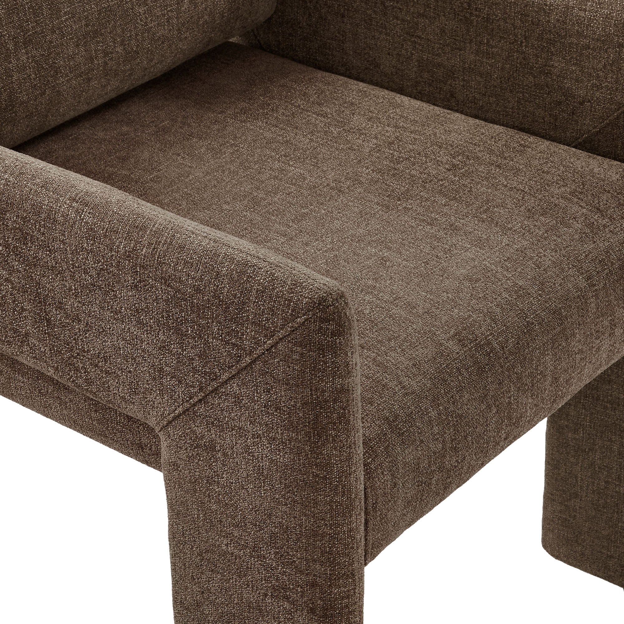 Daven Fabric Upholstered Dining Chair, Mocha