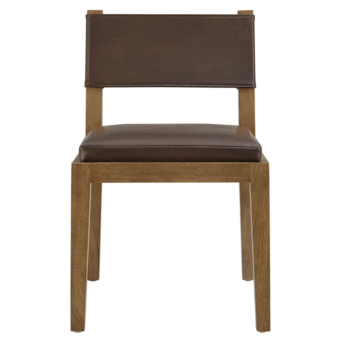 Calder Vegan Leather Dining Side Chair, Espresso