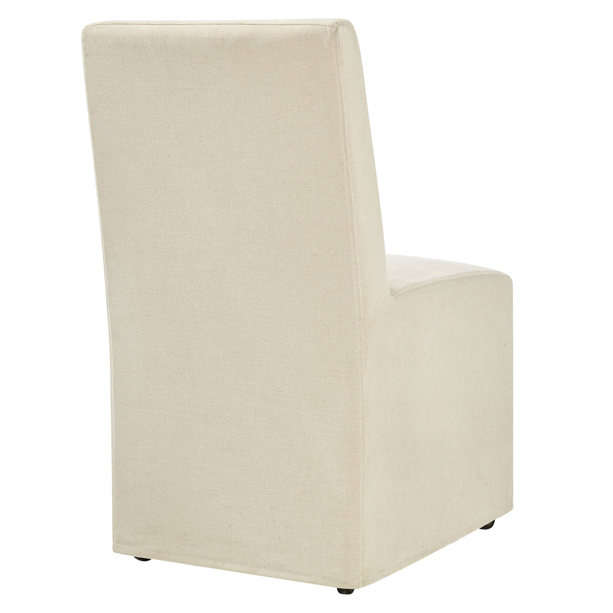 Tessera Upholstered Linen-Blend Slipcovered Dining Chair, Linen