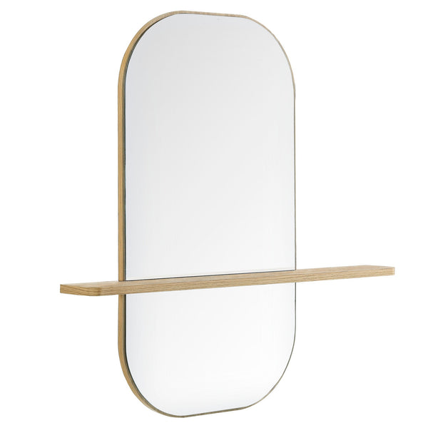 Solstice Large Oval Mirror, Oak