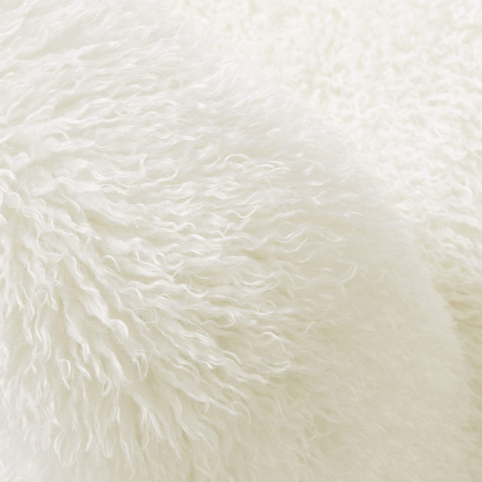 Mina Faux Fur Accent Chair, White