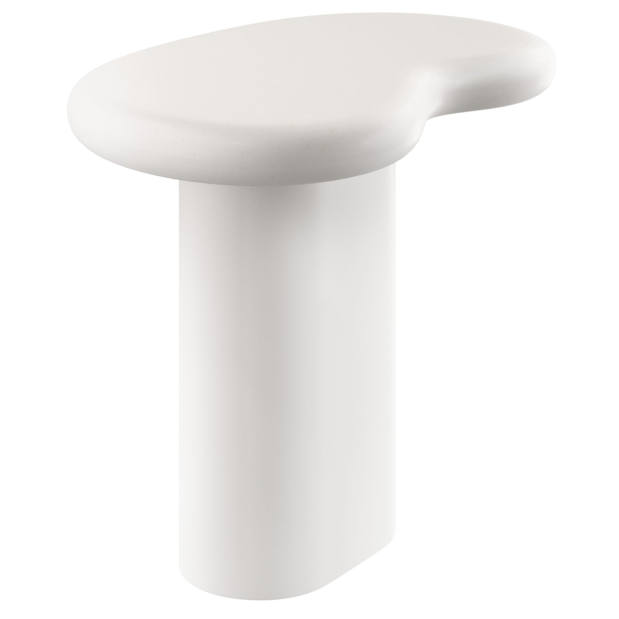 Elowen Outdoor Patio Side Table, White