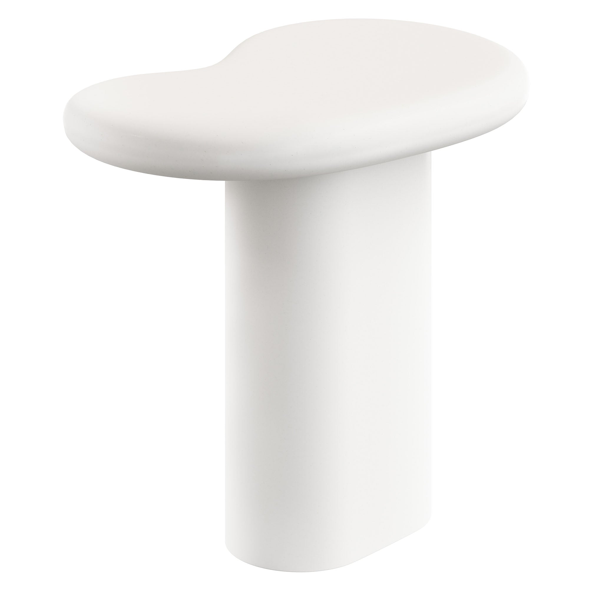 Elowen Outdoor Patio Side Table, White