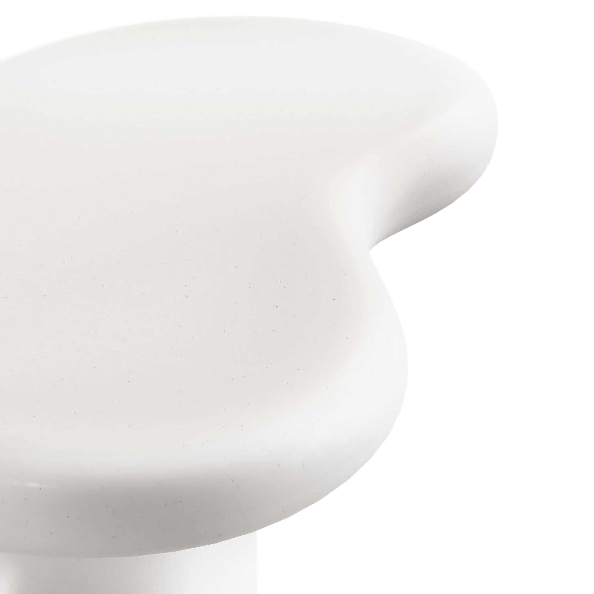 Elowen Outdoor Patio Side Table, White