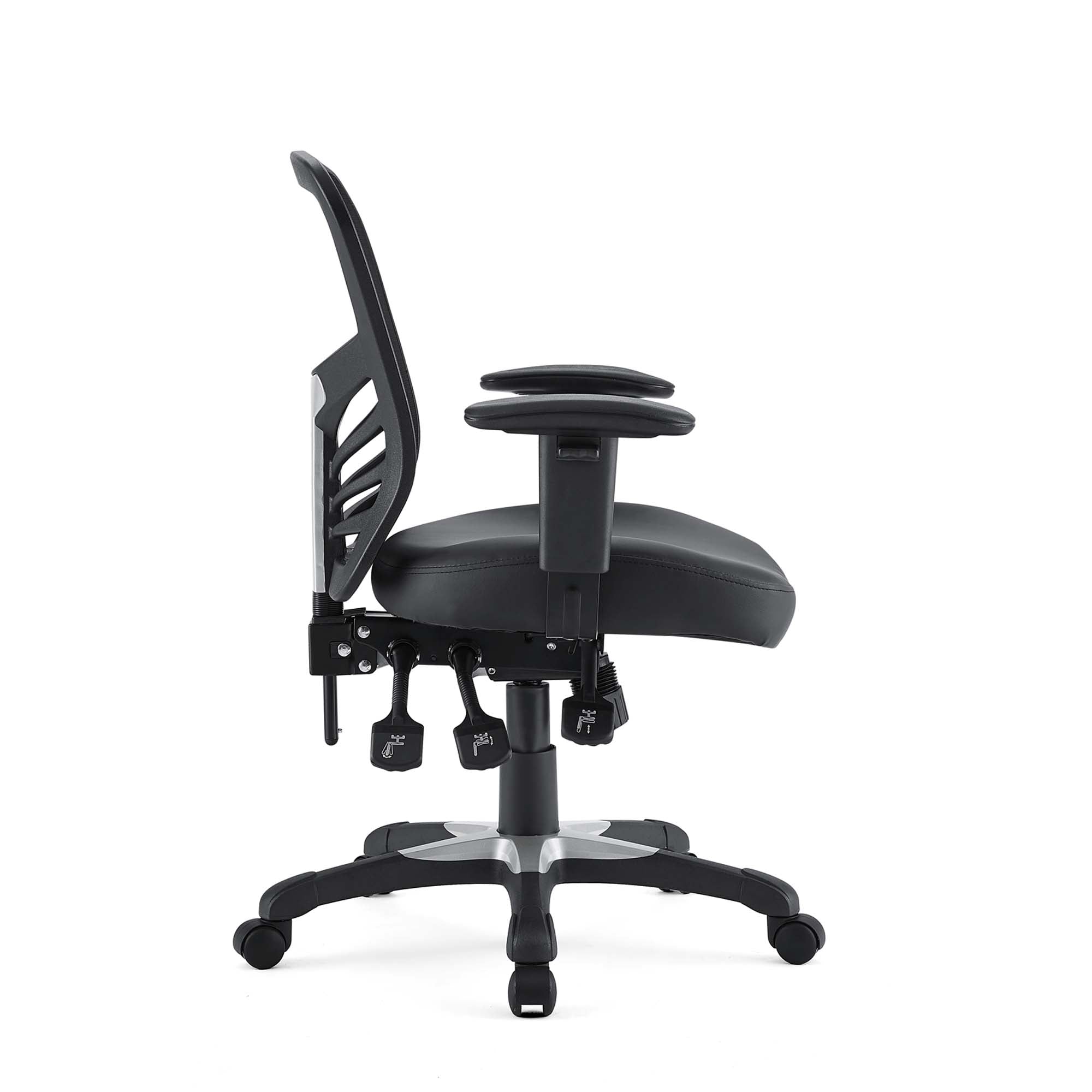 Articulate Vinyl Office Chair, Black