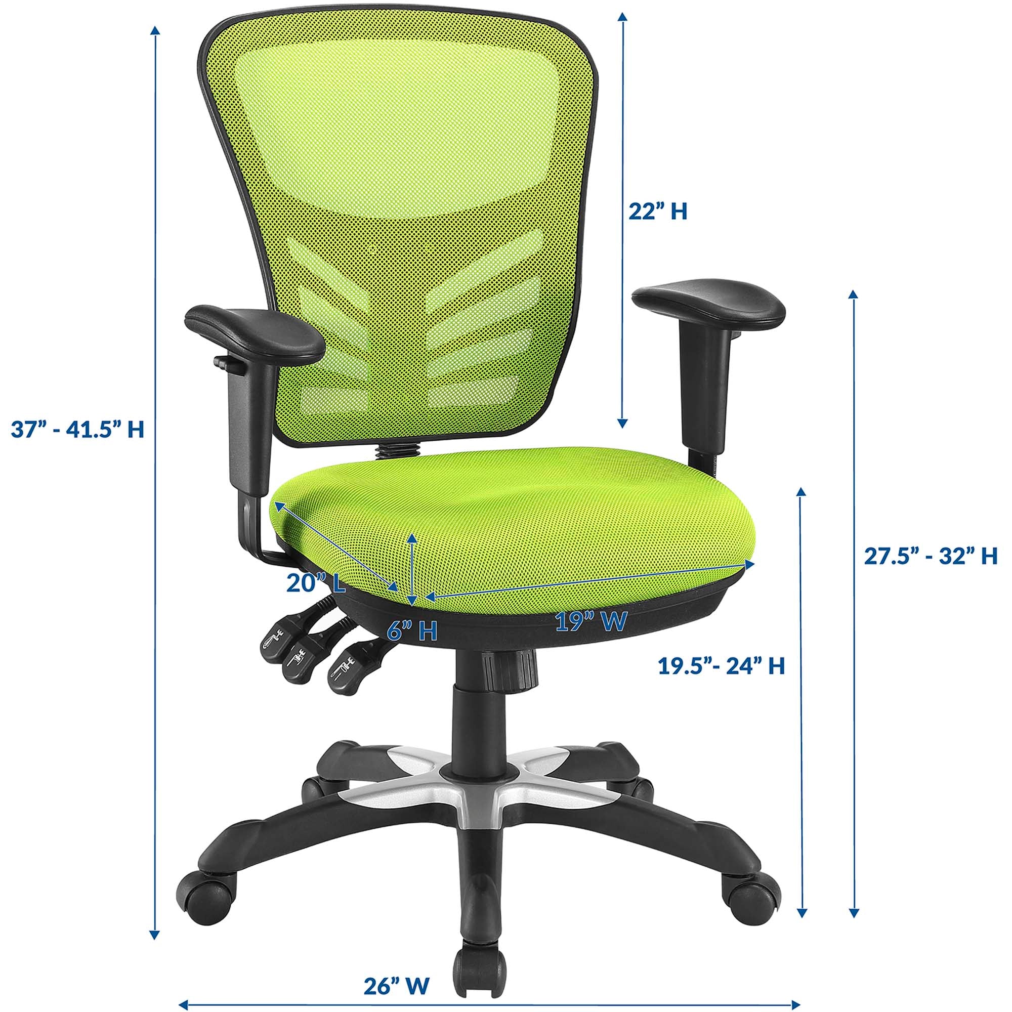 Articulate Mesh Office Chair, Green