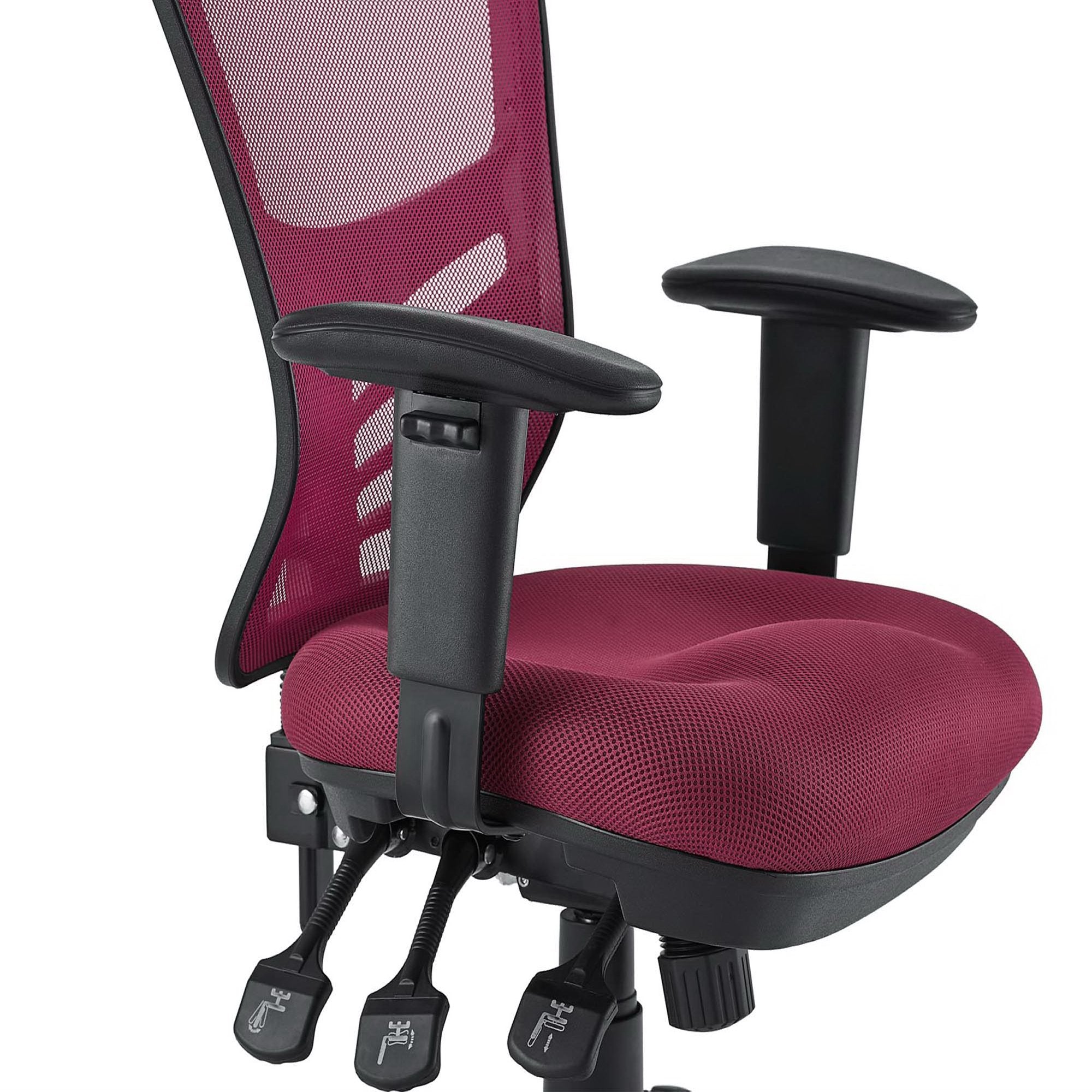 Articulate Mesh Office Chair, Red