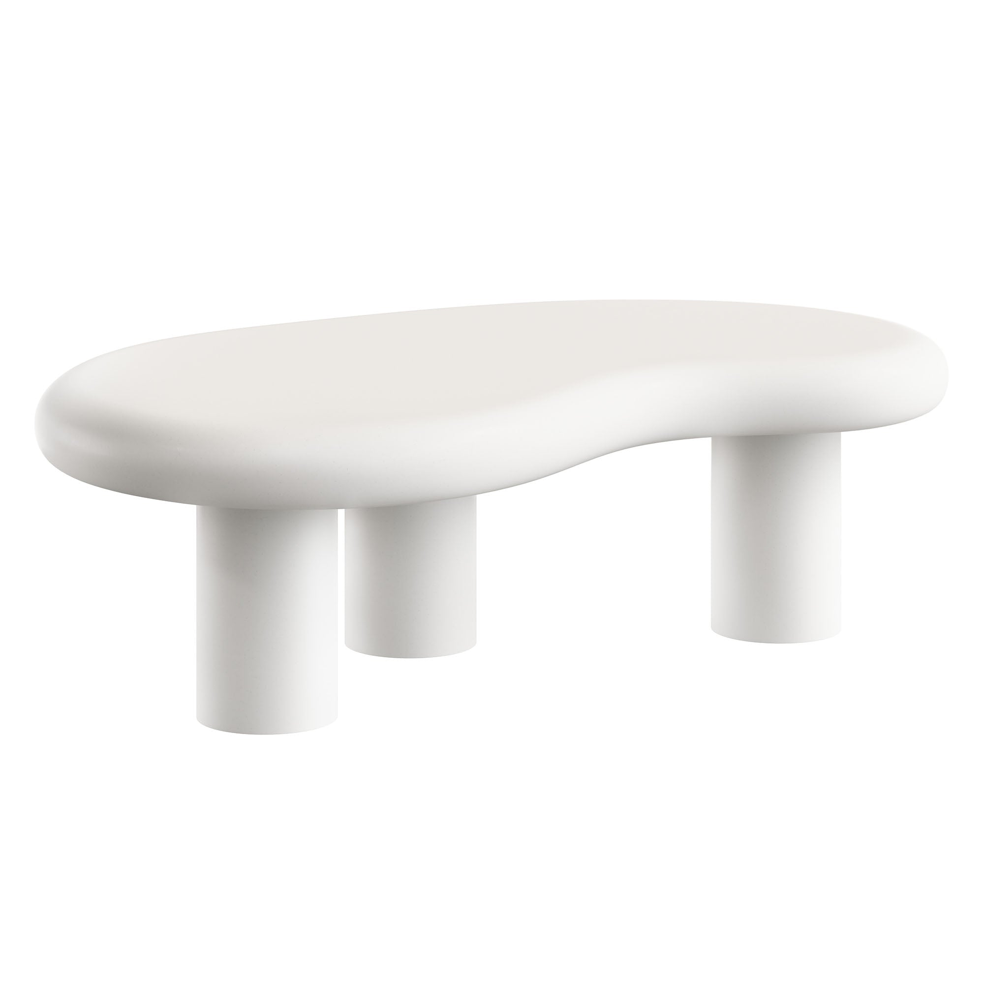 Elowen Outdoor Patio Coffee Table, White
