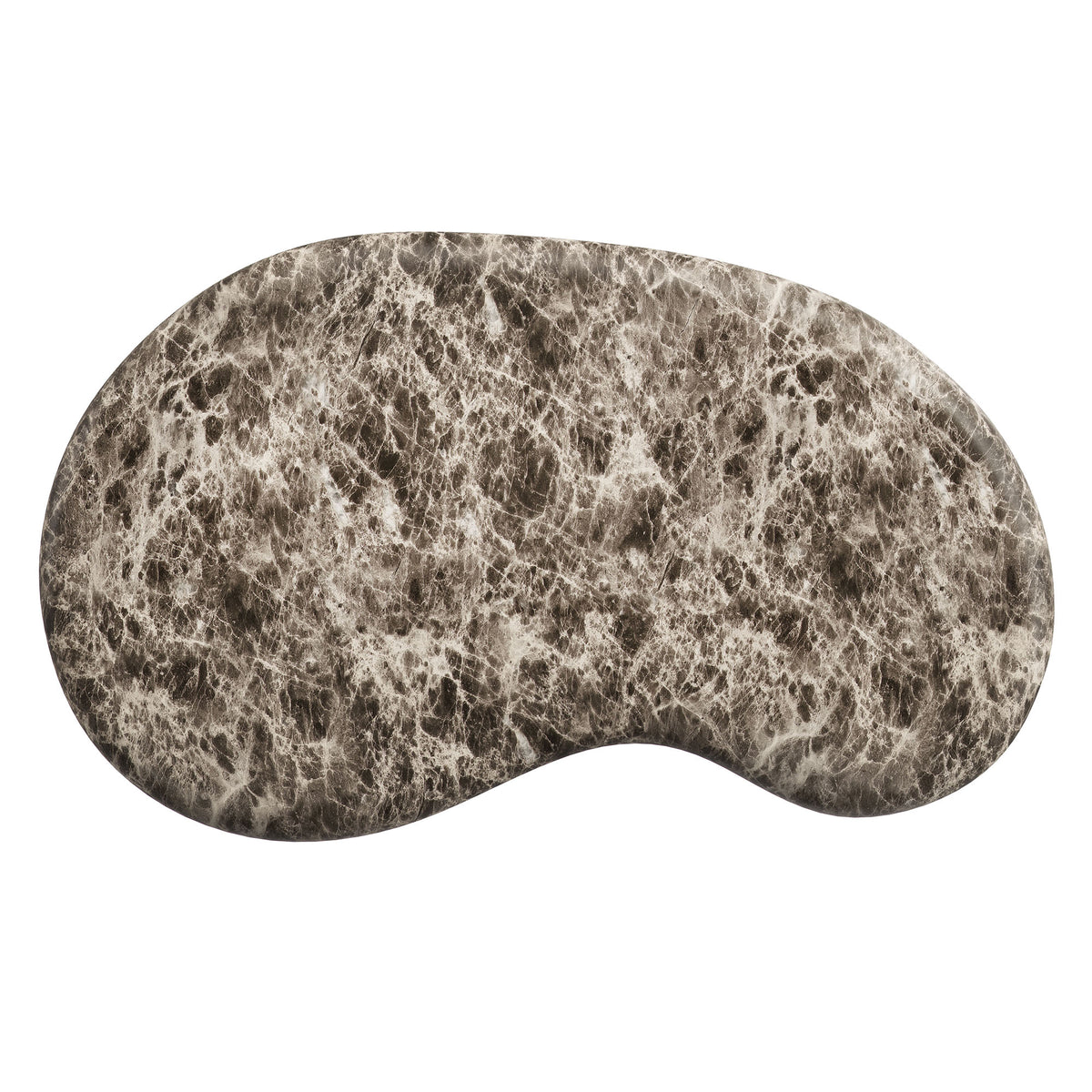 Elowen Outdoor Patio Faux Marble Coffee Table, Dark Emperador Marble