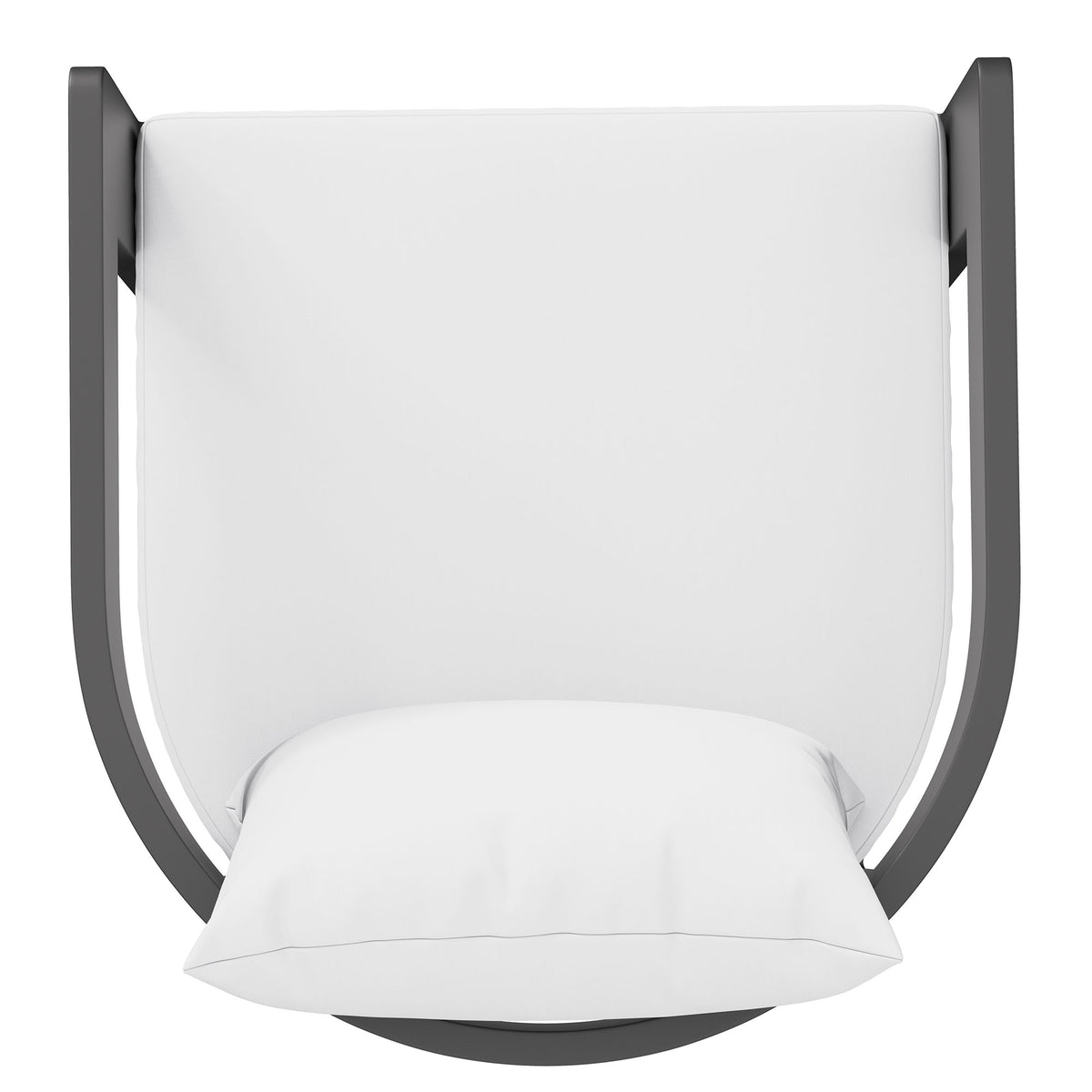 Tahoe Outdoor Patio Patio Aluminum Counter Stool, White