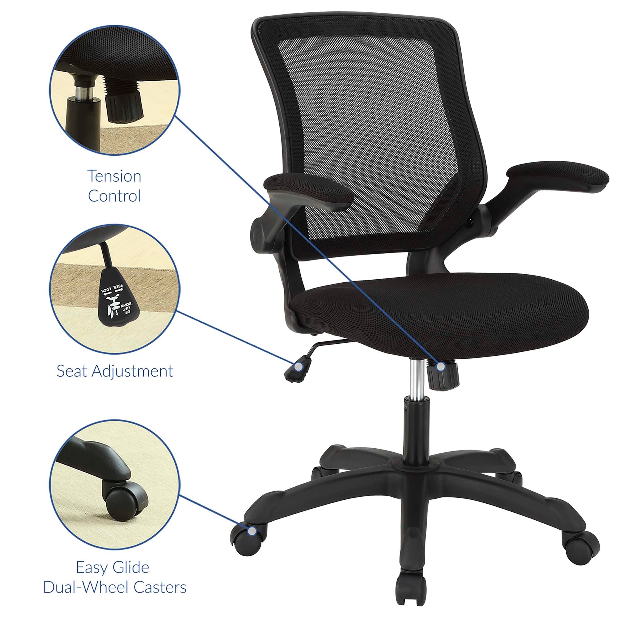 Veer Mesh Office Chair, Black