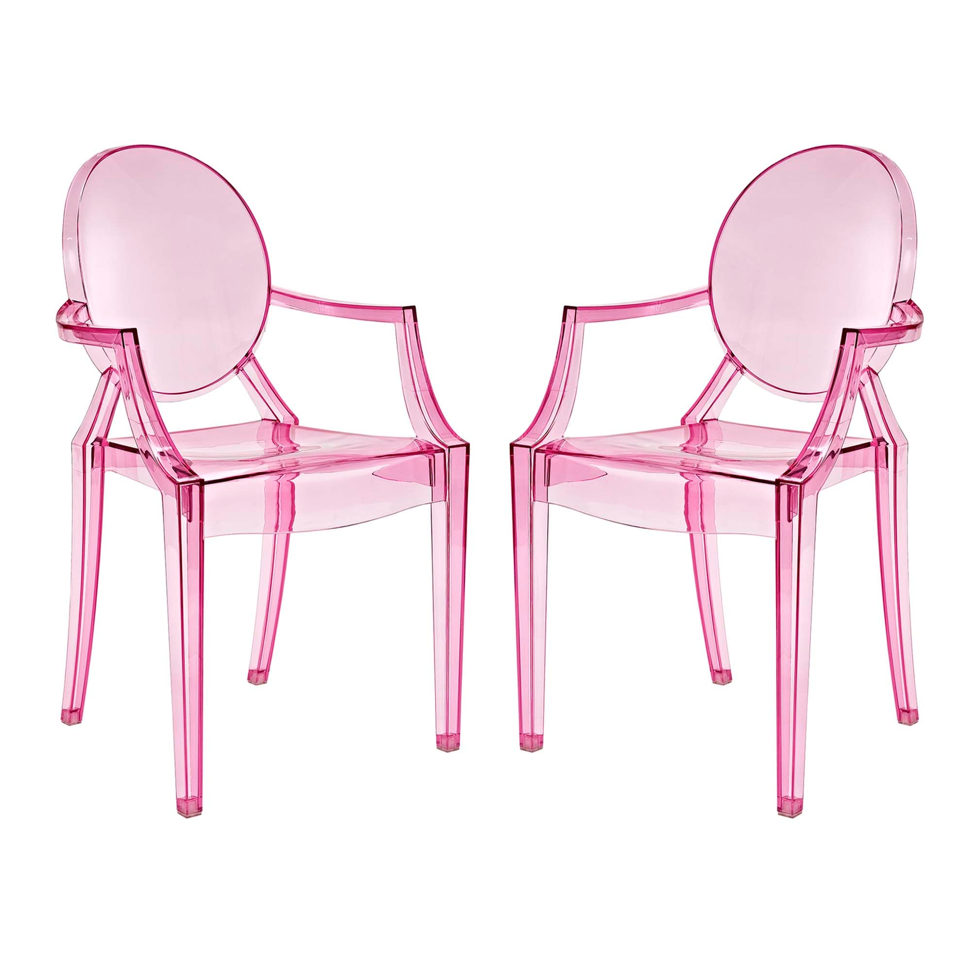 Casper Dining Armchairs Set of 2, Pink