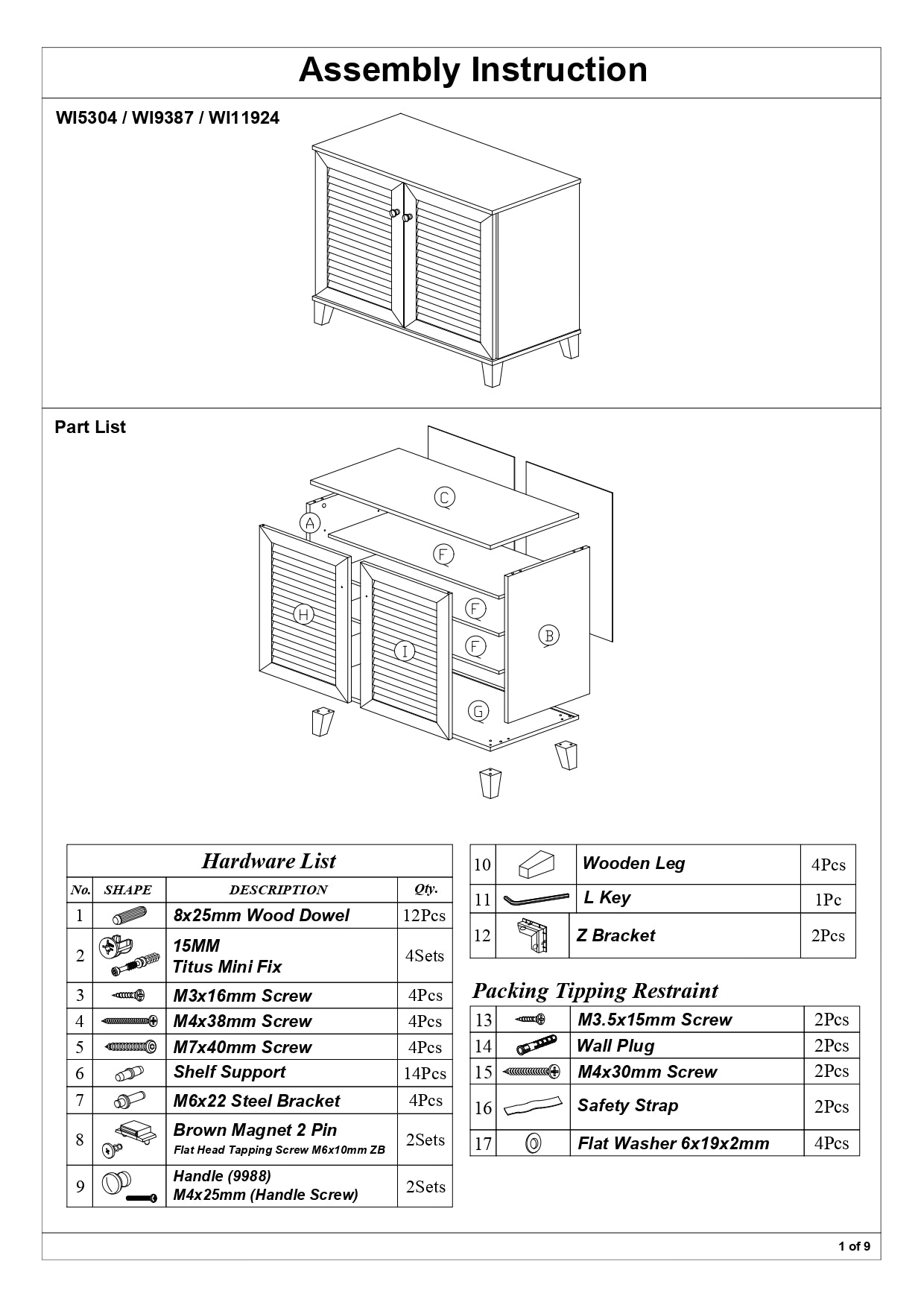 Baxton Studio Coolidge Modern and Contemporary Walnut Finished 4-Shelf Wood Shoe Storage Cabinet