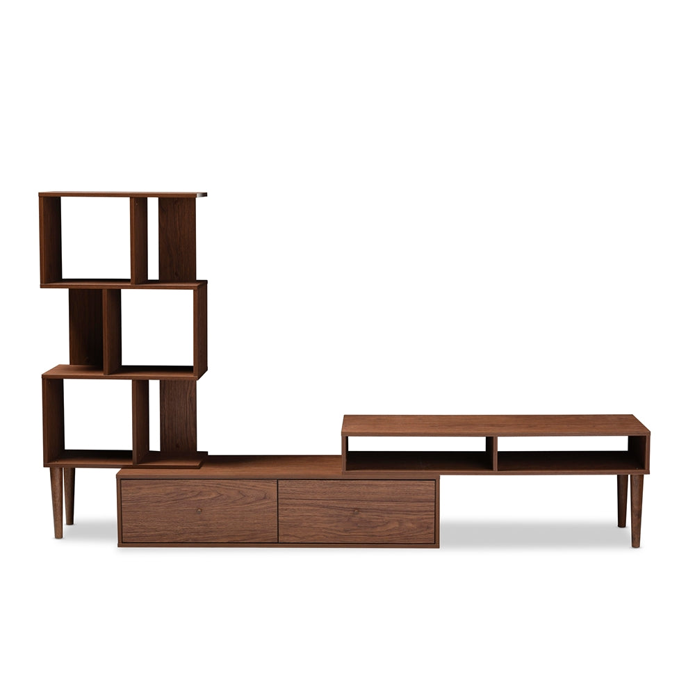 Haversham Mid-century Retro Modern TV Stand Entertainment Center and Display Unit