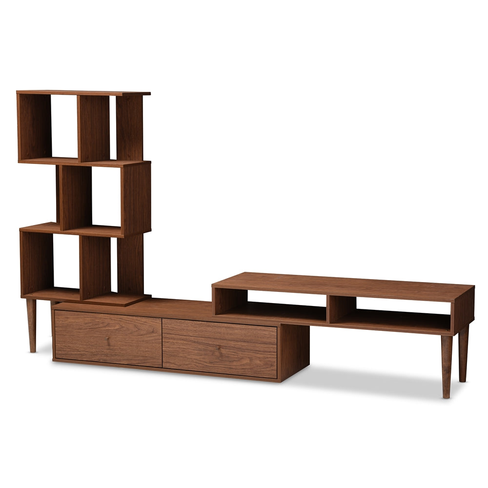 Haversham Mid-century Retro Modern TV Stand Entertainment Center and Display Unit