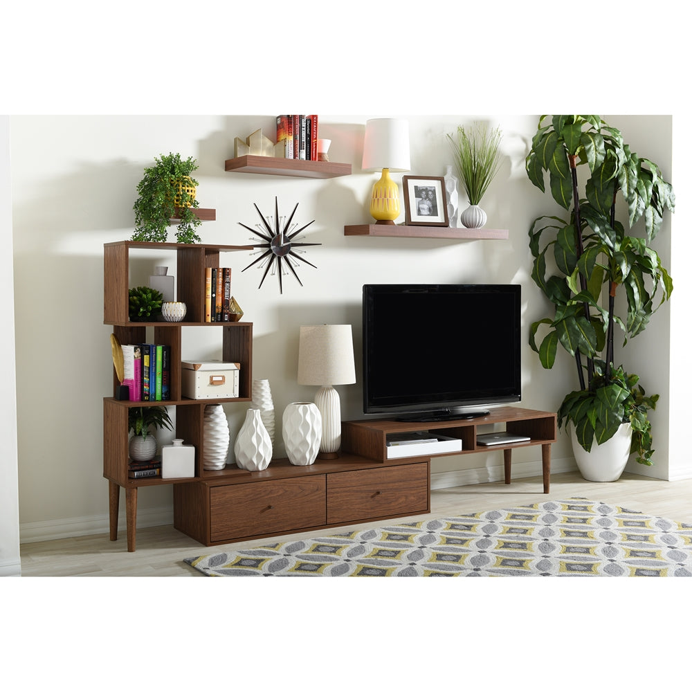 Haversham Mid-century Retro Modern TV Stand Entertainment Center and Display Unit