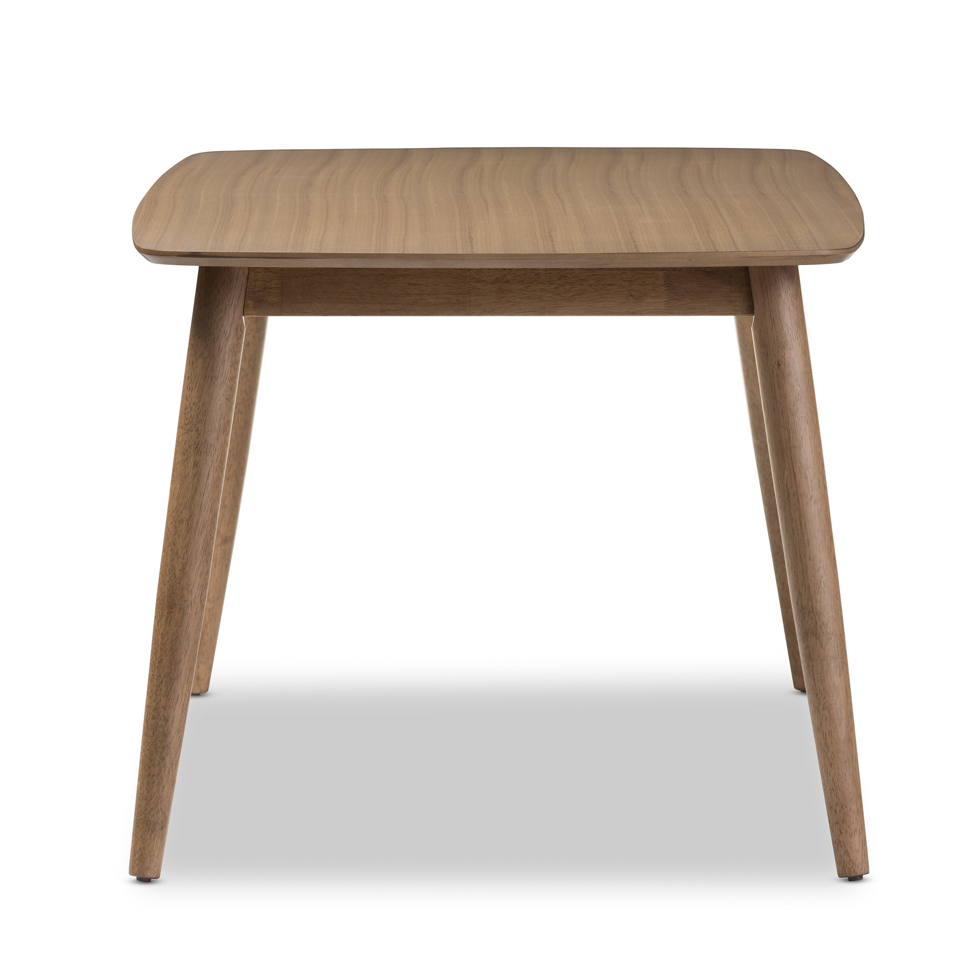 Flora Mid-Century Modern French "Oak" Light Brown Finishing Wood Dining Table