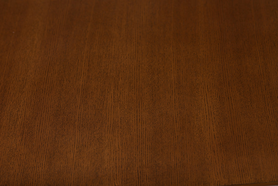 Flora Mid-Century Modern "Oak" Medium Brown Finishing Wood Dining Table