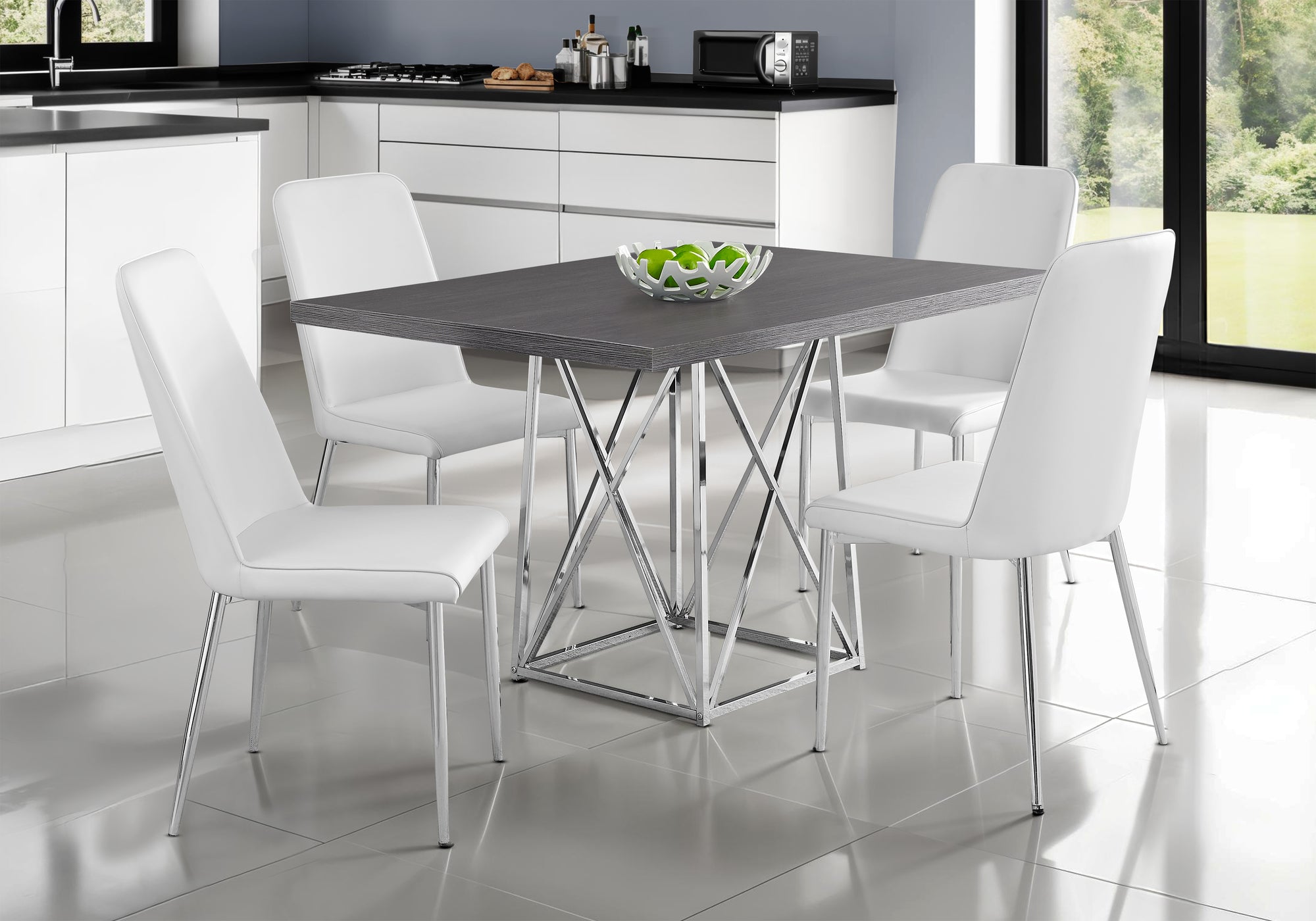Nazario - Dining Table 48" Rectangular Small Kitchen Dining Room Grey Laminate