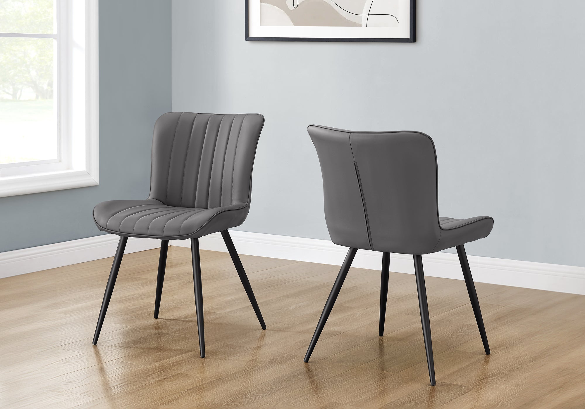 Gomer - Dining Chair 33" Height Dining Room Kitchen Upholstered Side Set