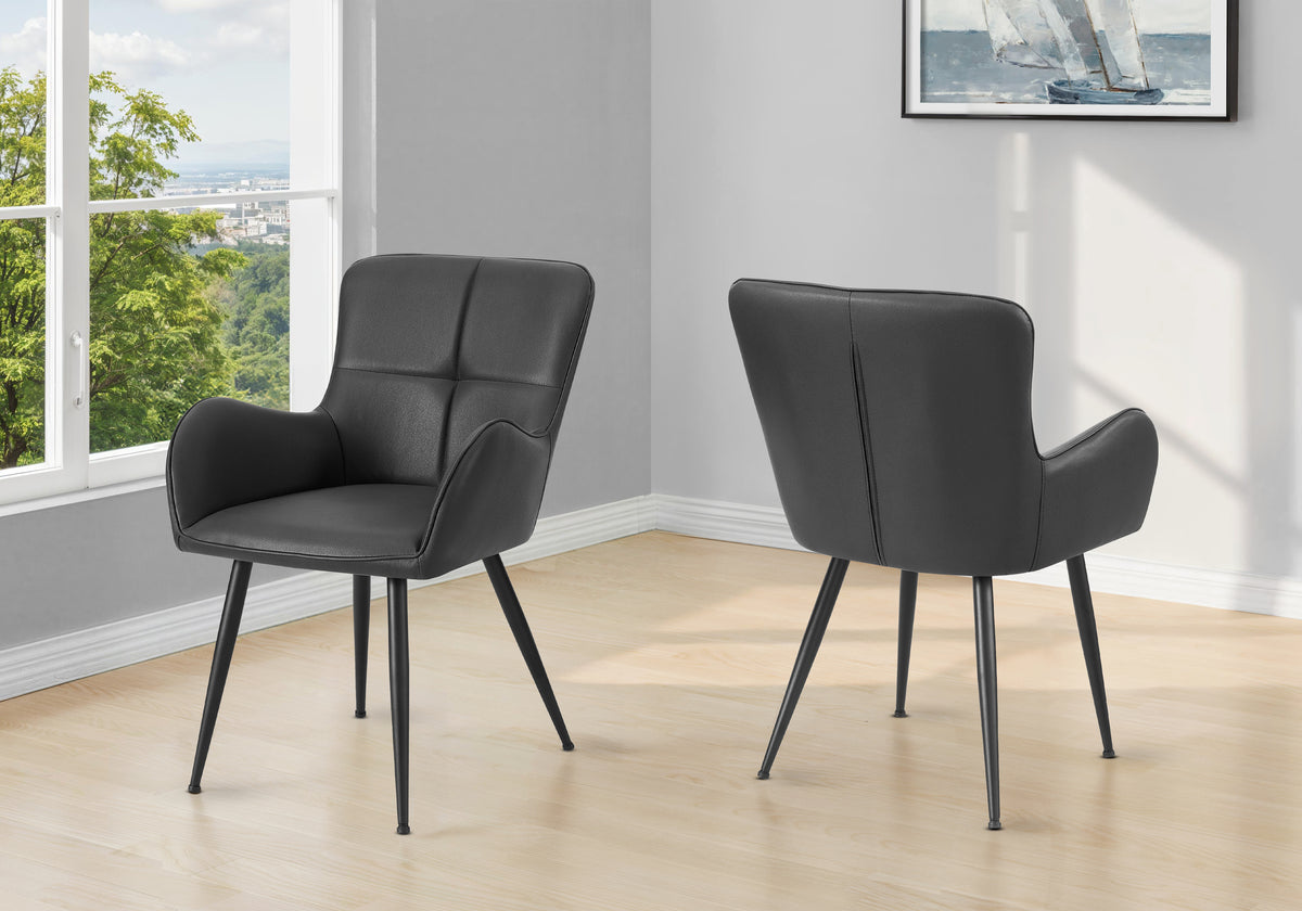 Silvia - Dining Chair 33" Height Set Of 2 Upholstered Side Dining