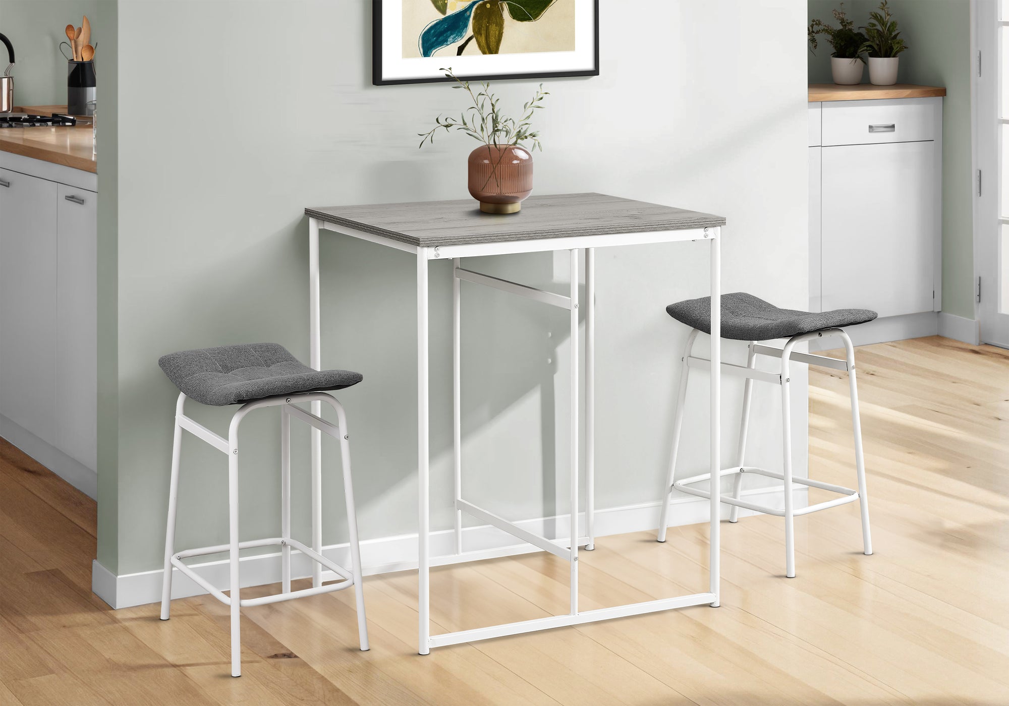 Buckland - Dining Table 32" Rectangular Counter Height Small Laminate Top Kitchen