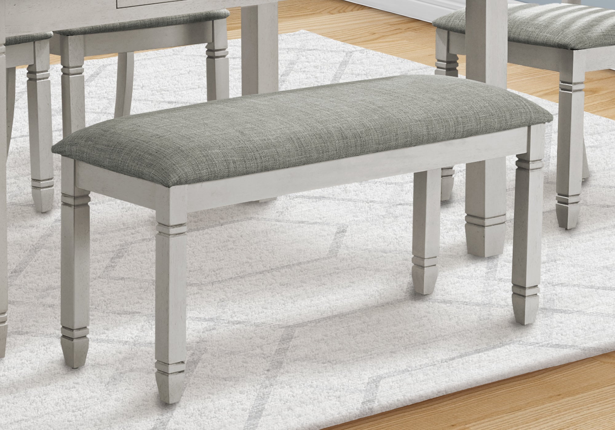 Bagnolet - Bench 41" Rectangular Kitchen Dining Room Entryway Bedroom Upholstered Wood