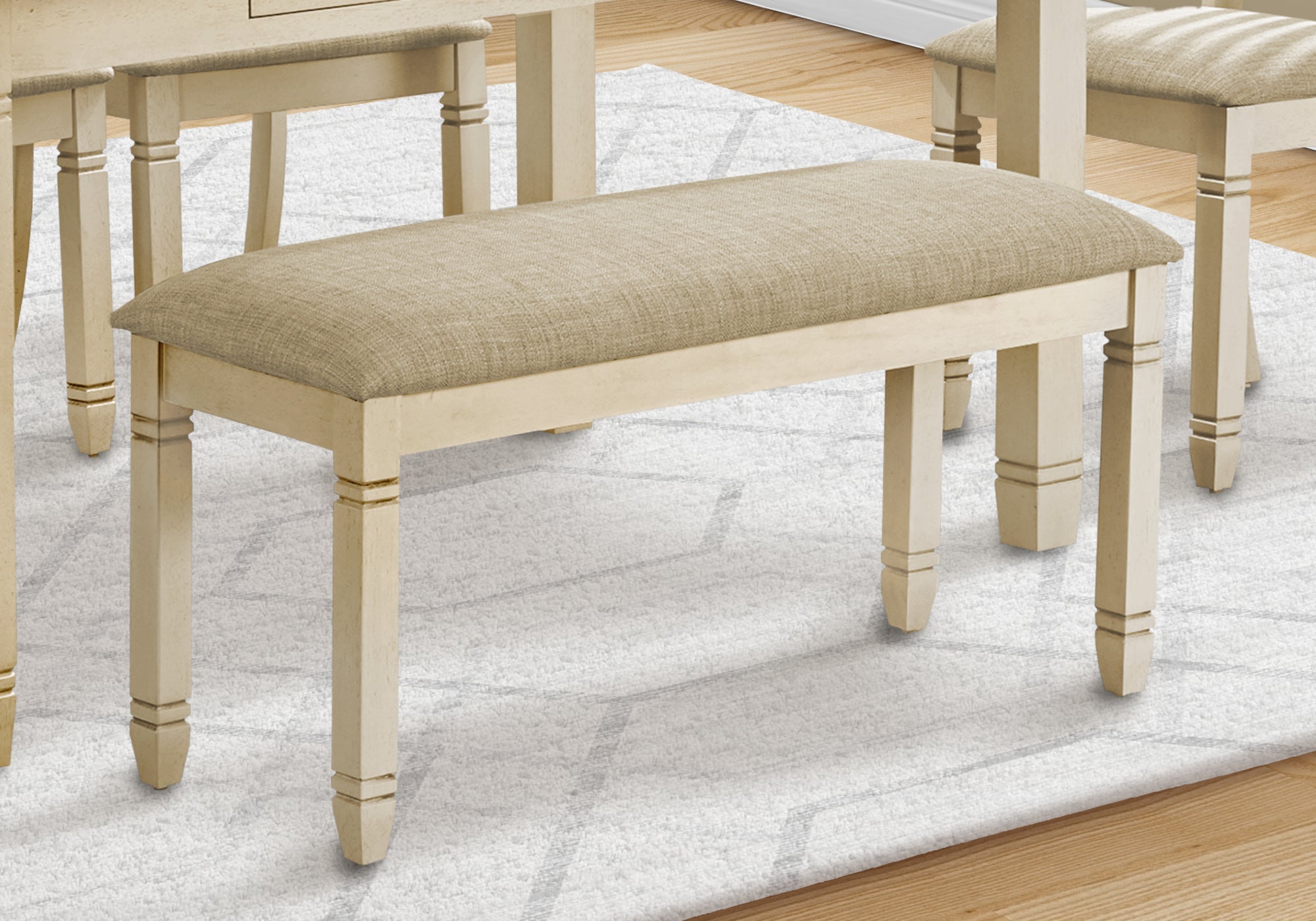 Rita - Bench 41" Rectangular Kitchen Dining Room Entryway Bedroom Upholstered Wood