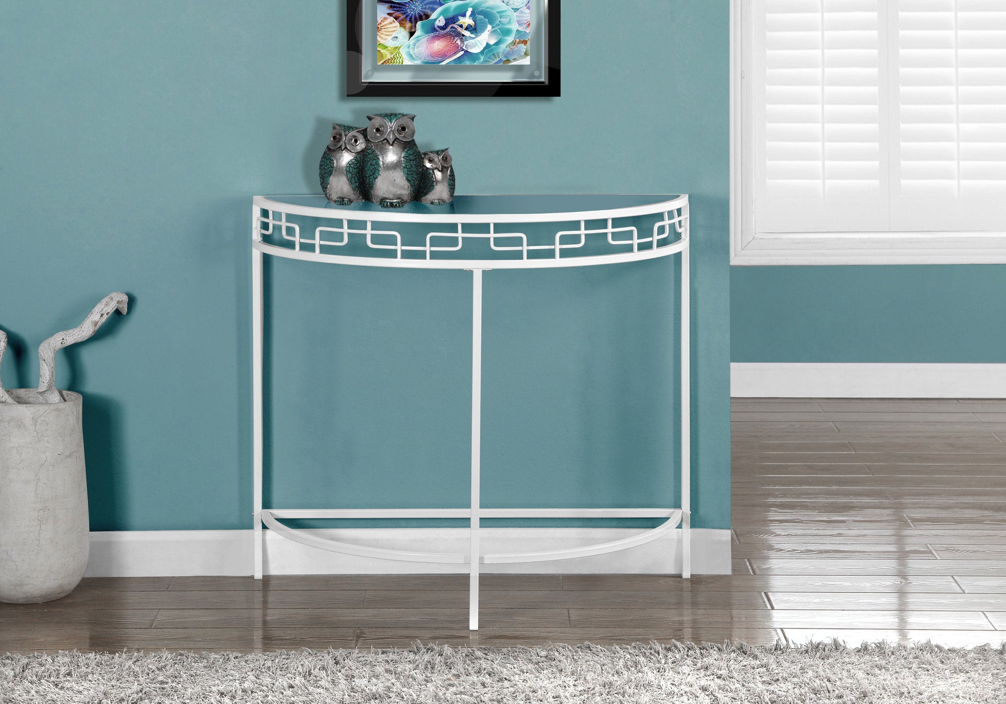 Atlantis - Accent Table Console Entryway Narrow Sofa Living Room Bedroom Clear