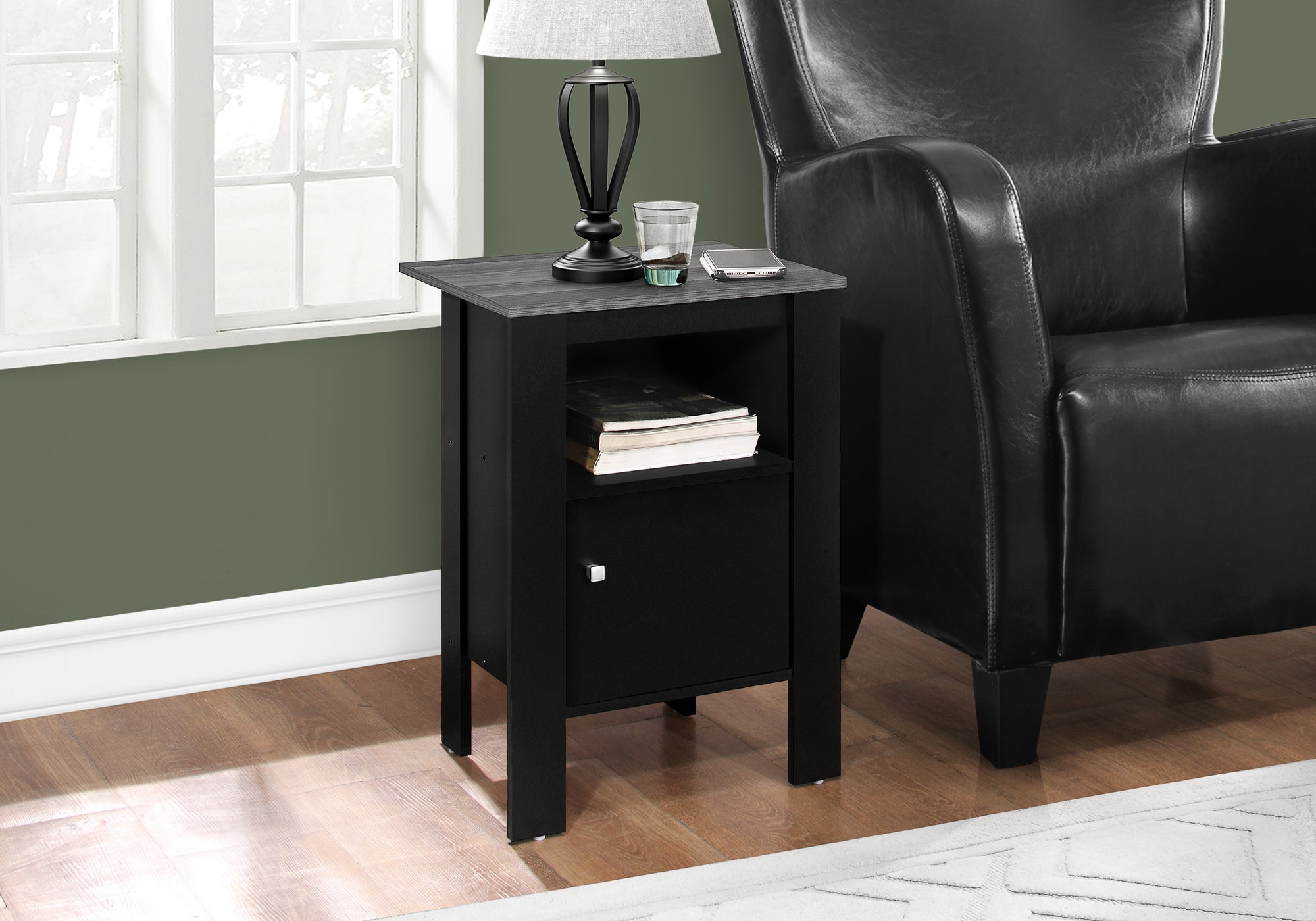 Nembus - Accent Table Side End Nightstand Lamp Storage Living Room Bedroom