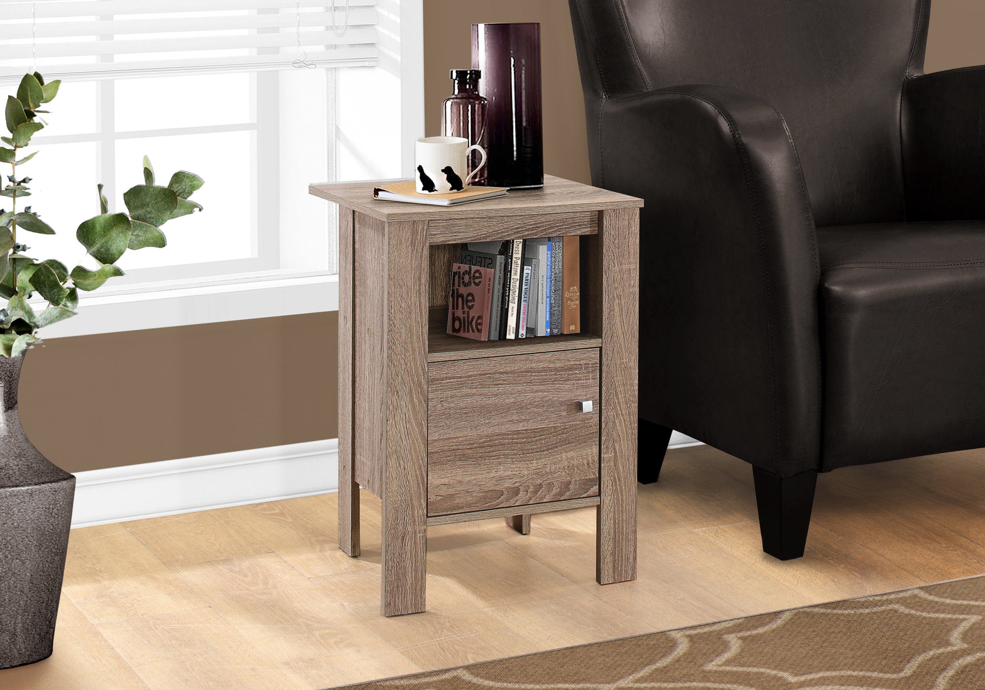 Kastra - Accent Table Side End Nightstand Lamp Storage Living Room Bedroom