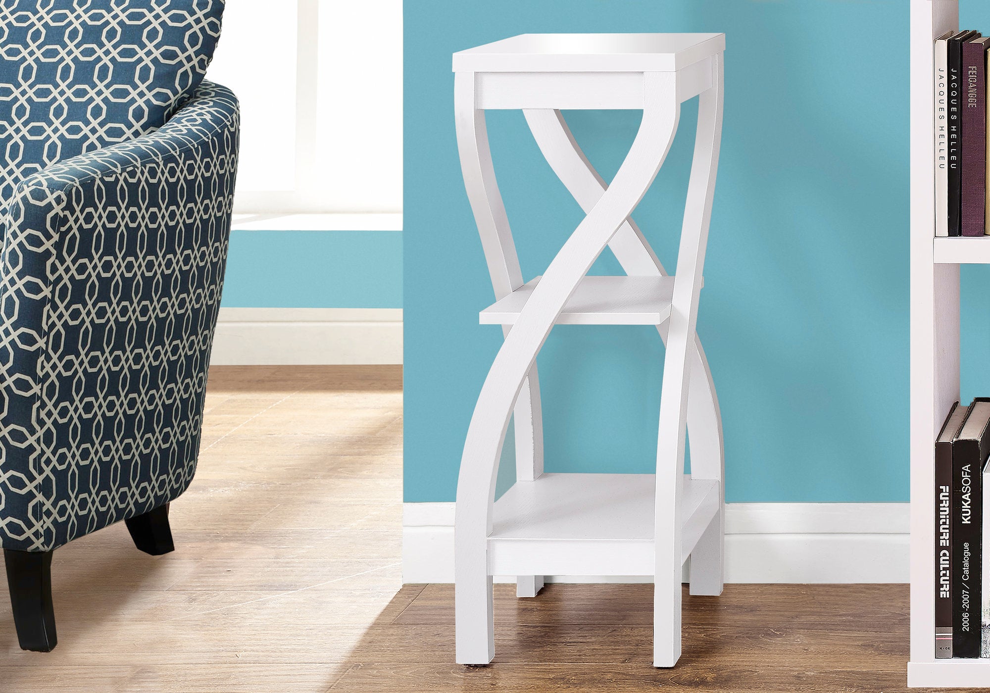 Libra - Accent Table Side End Plant Stand Square Living Room Bedroom