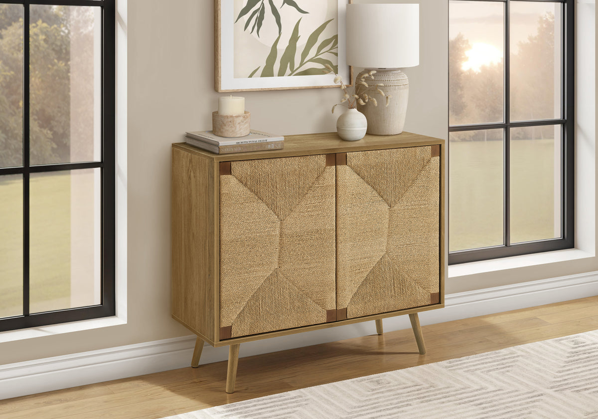 Hirst - Accent Chest 36" Wide 2 Door Cabinet Storage Decorative Light