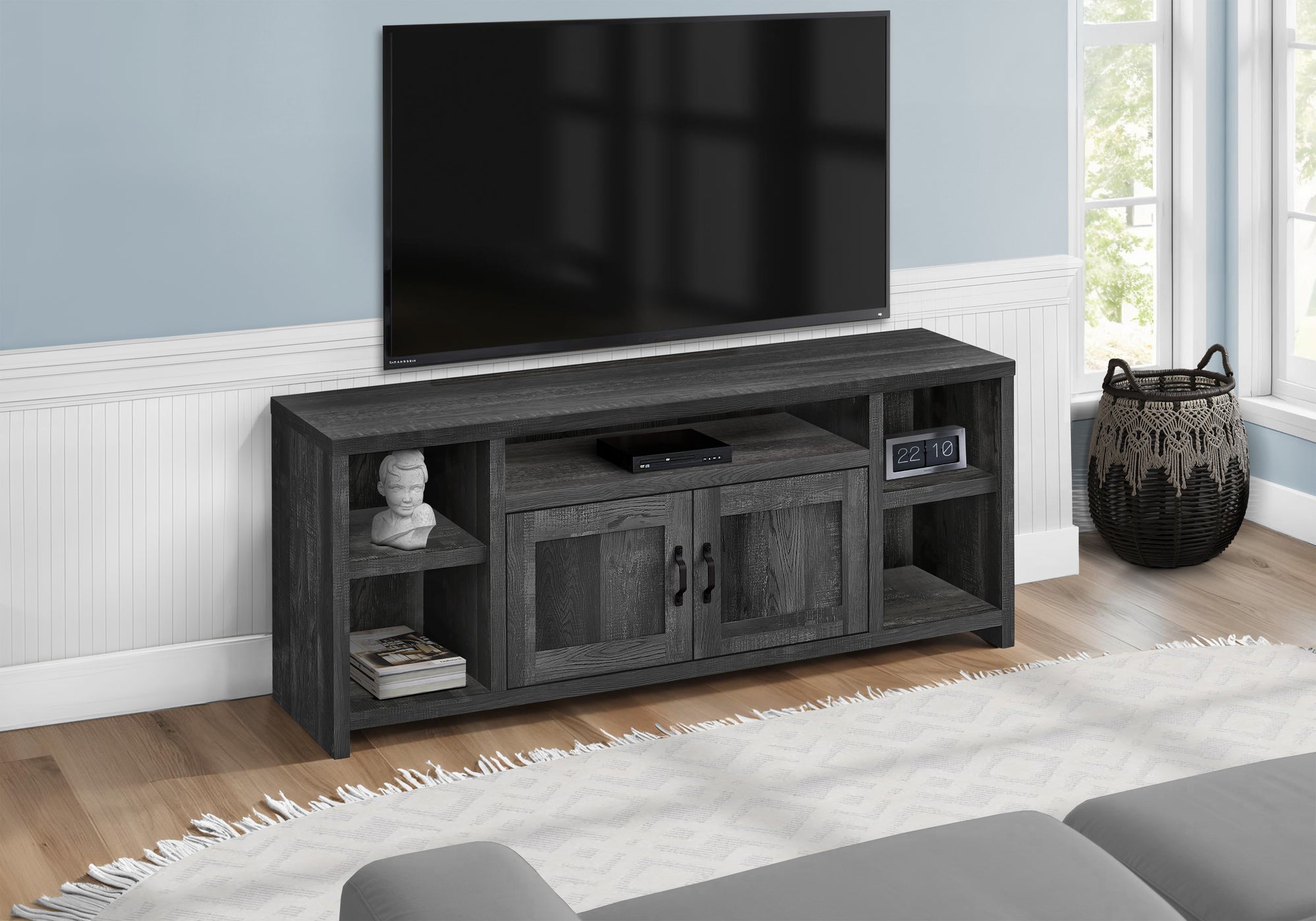 Clairette - Tv Stand 60 Inch Console Media Entertainment Center Storage Cabinet