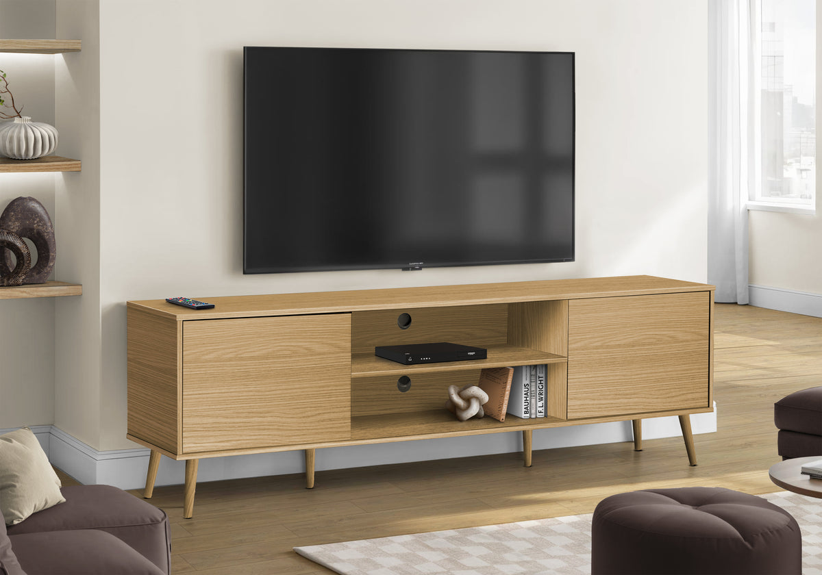 Broxburn - Tv Stand 72 Inch Console Media Entertainment Center Storage Cabinet