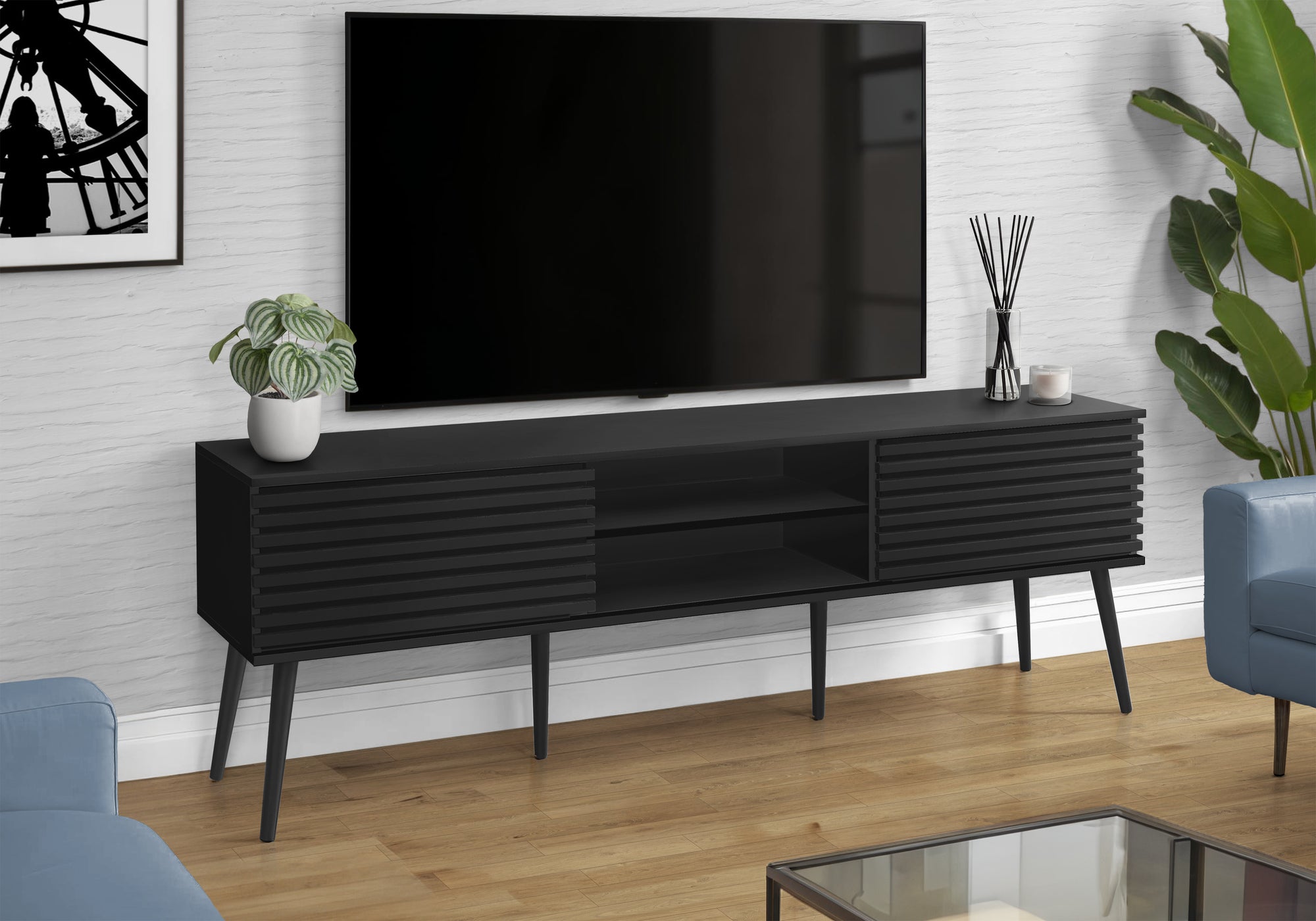 Spuma - Tv Stand 72 Inch Media Entertainment Center Storage Cabinet Console