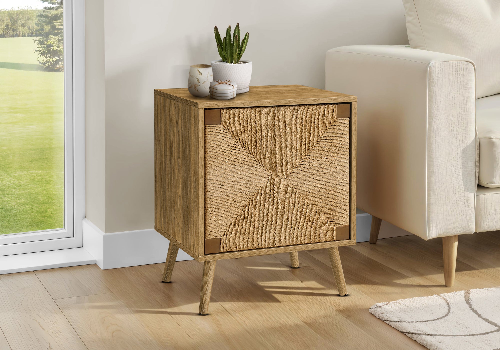 Debbie - Accent Table End Storage Small Side Living Room Lamp Light