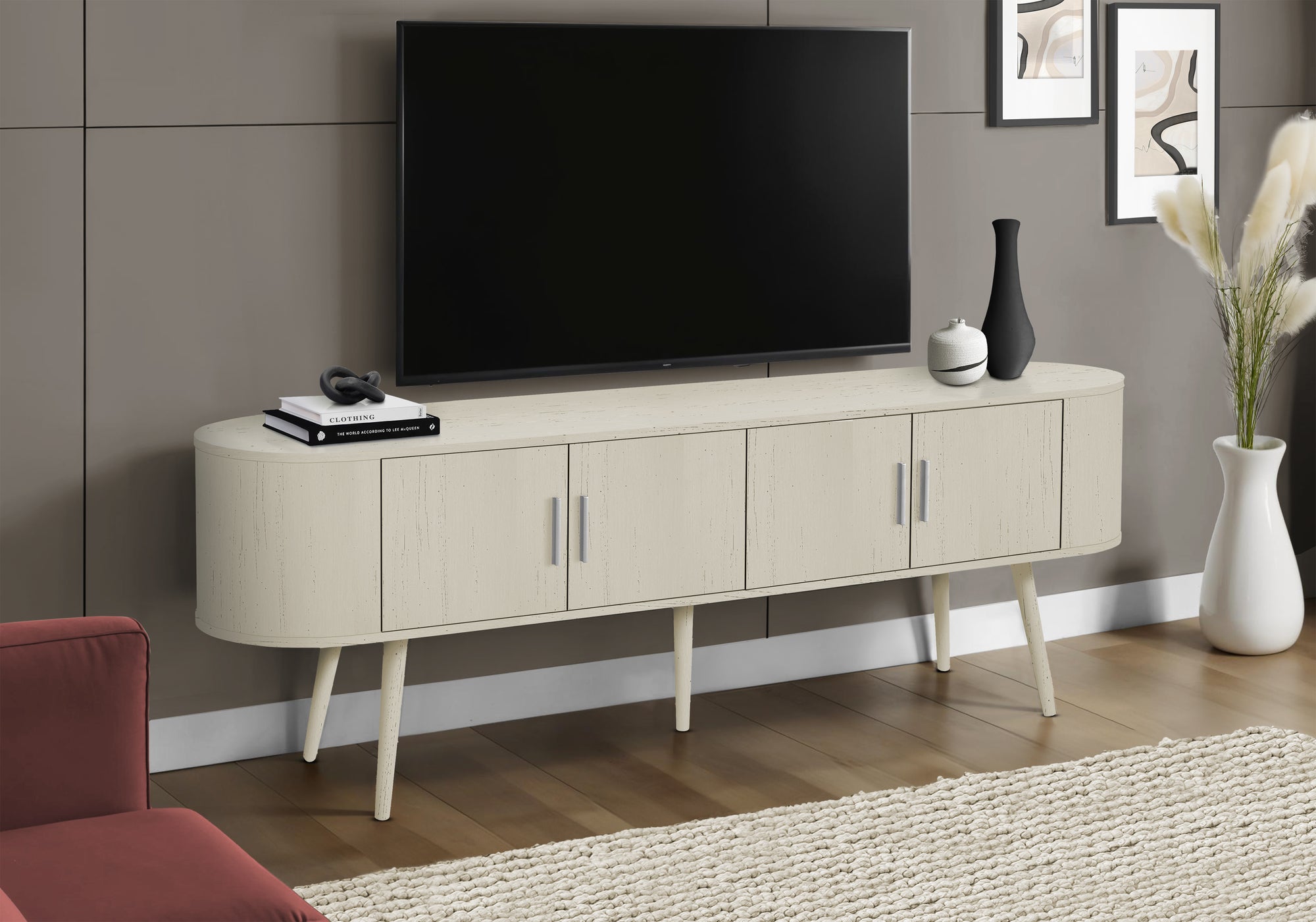 Lavin - Tv Stand 72 Inch Console Bedroom Living Room Media Entertainment