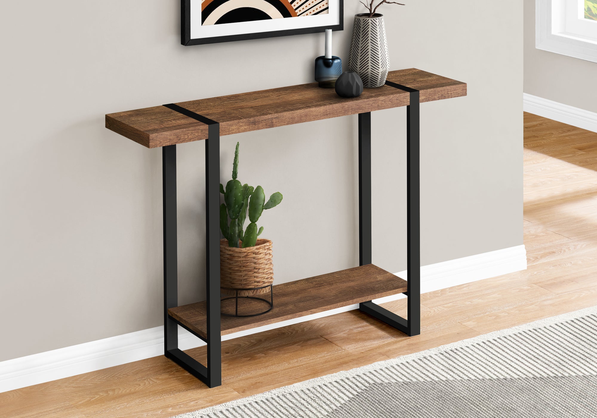 Marcy - Accent Table Console Entryway Narrow Sofa Living Room Bedroom Brown