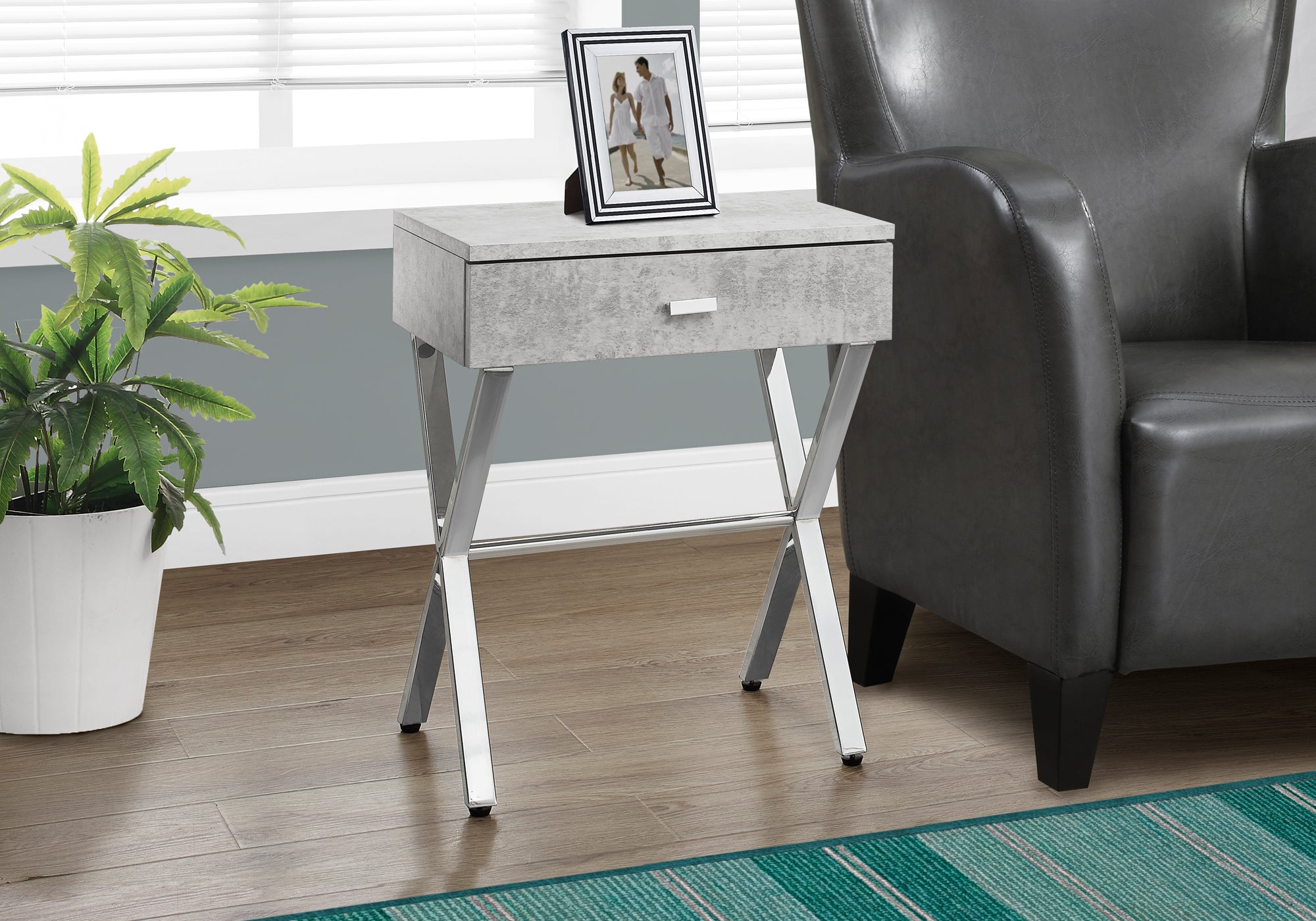 Annabelle - Accent Table Side End Nightstand Lamp Storage Drawer Living Room