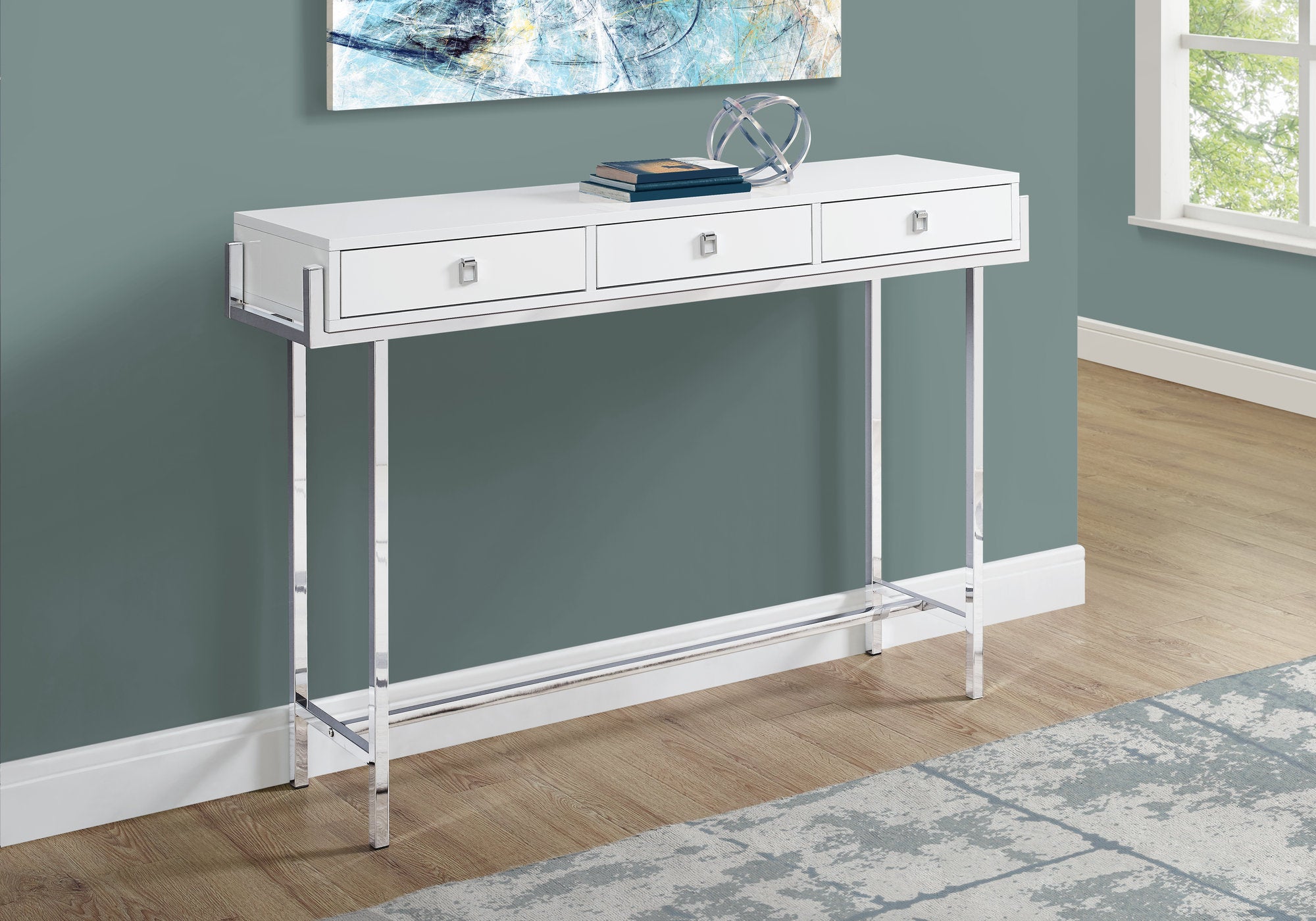Adelia - Accent Table Console Entryway Narrow Sofa Storage Drawer Living Room