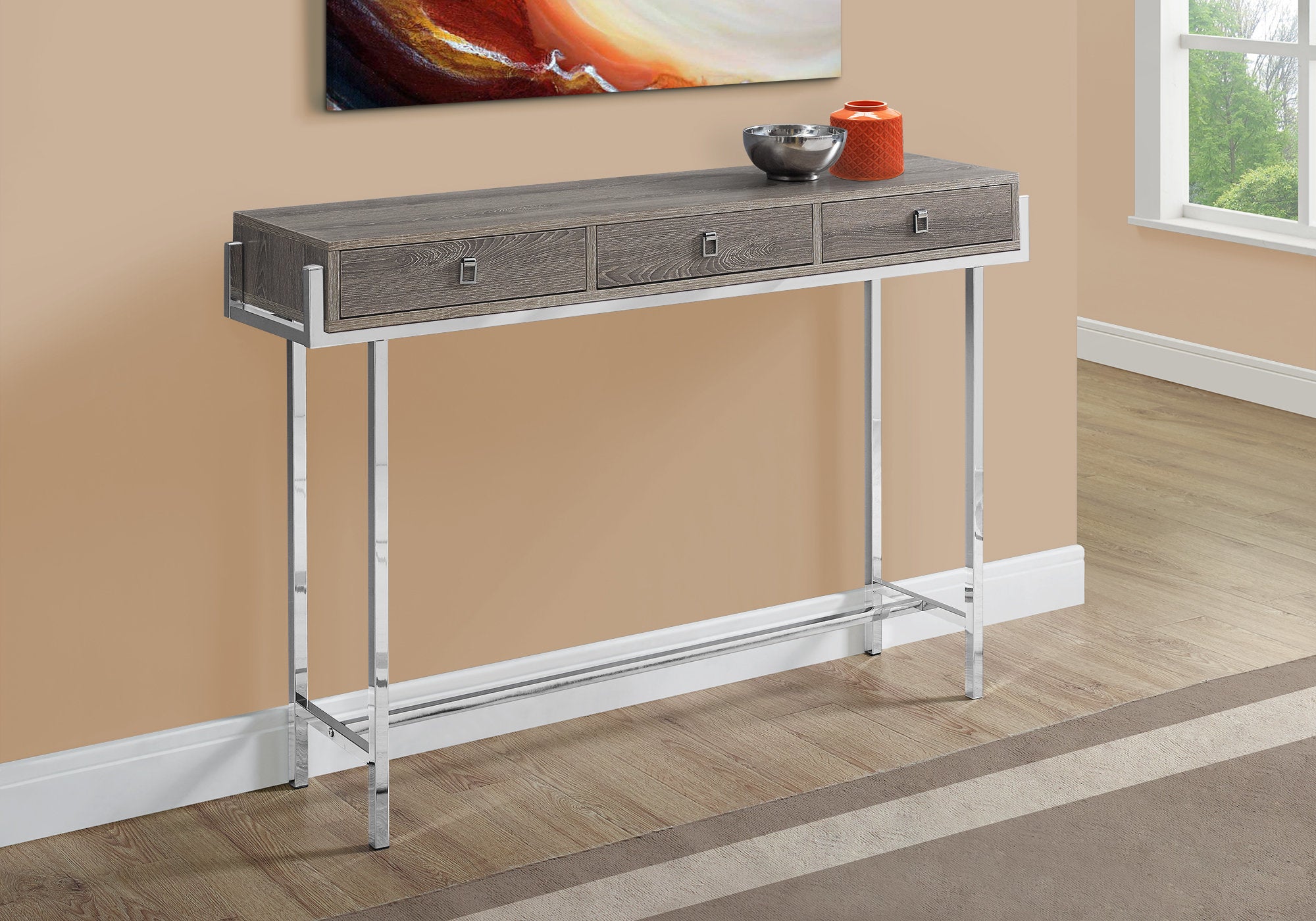 Monte - Accent Table Console Entryway Narrow Sofa Storage Drawer Living Room