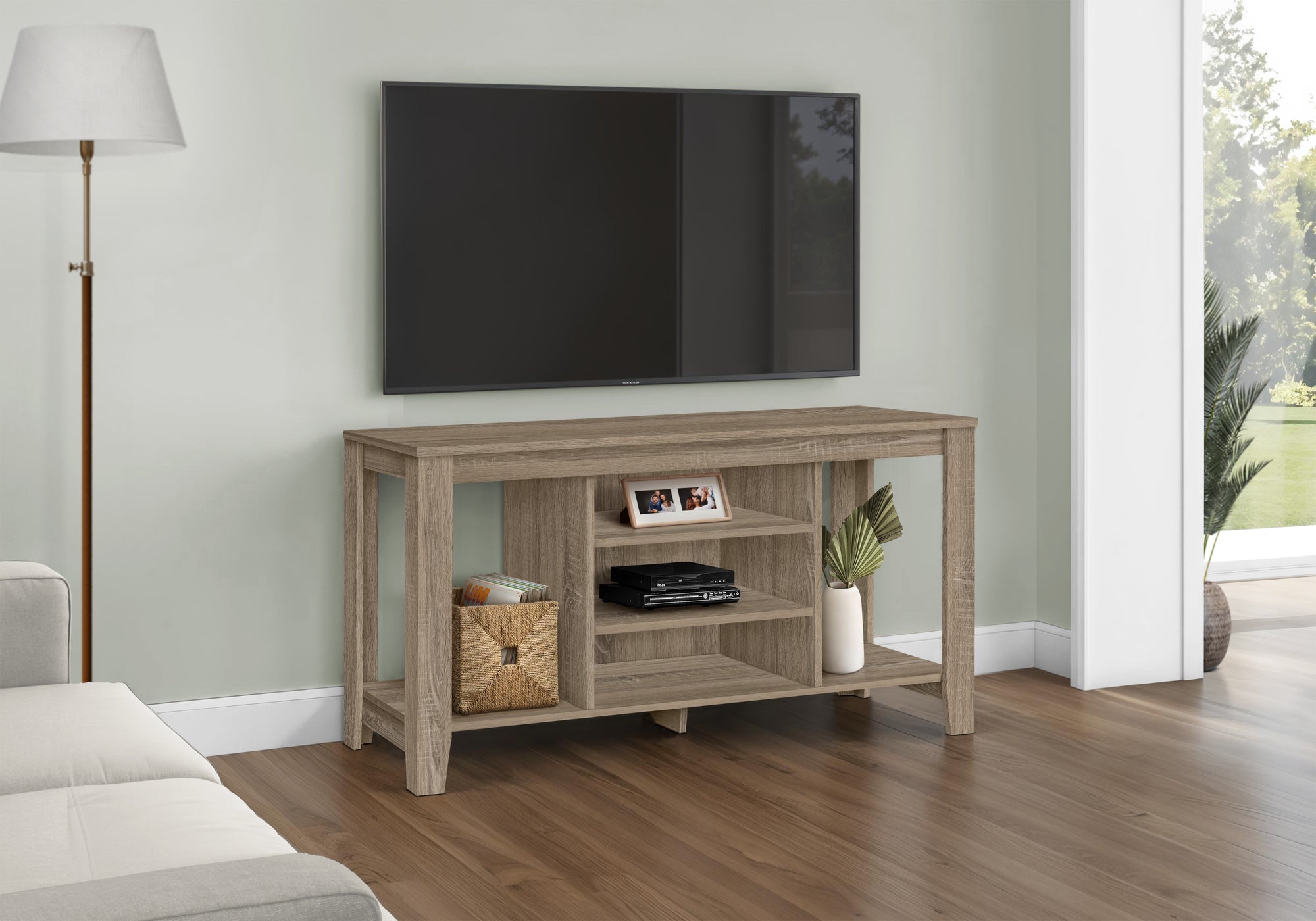 Stacey - Tv Stand 48 Inch Console Media Entertainment Center Storage Shelves